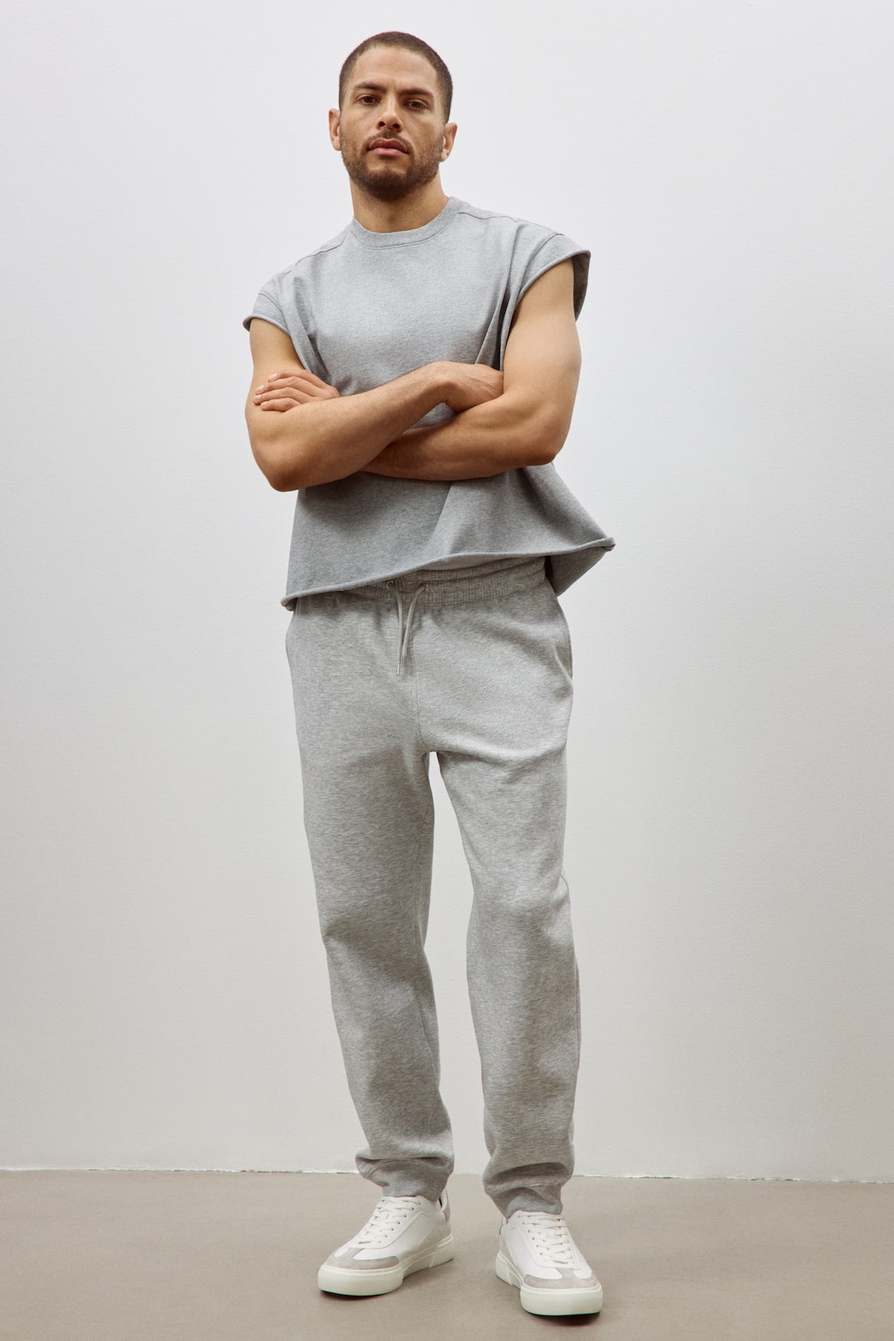 Regular Fit Sweatpants Light grey marl Men H&M IN