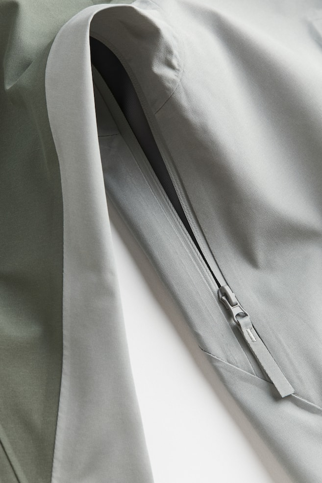 StormMove™ 3-layer shell jacket - Dark khaki green/Grey/Black/Light blue - 8