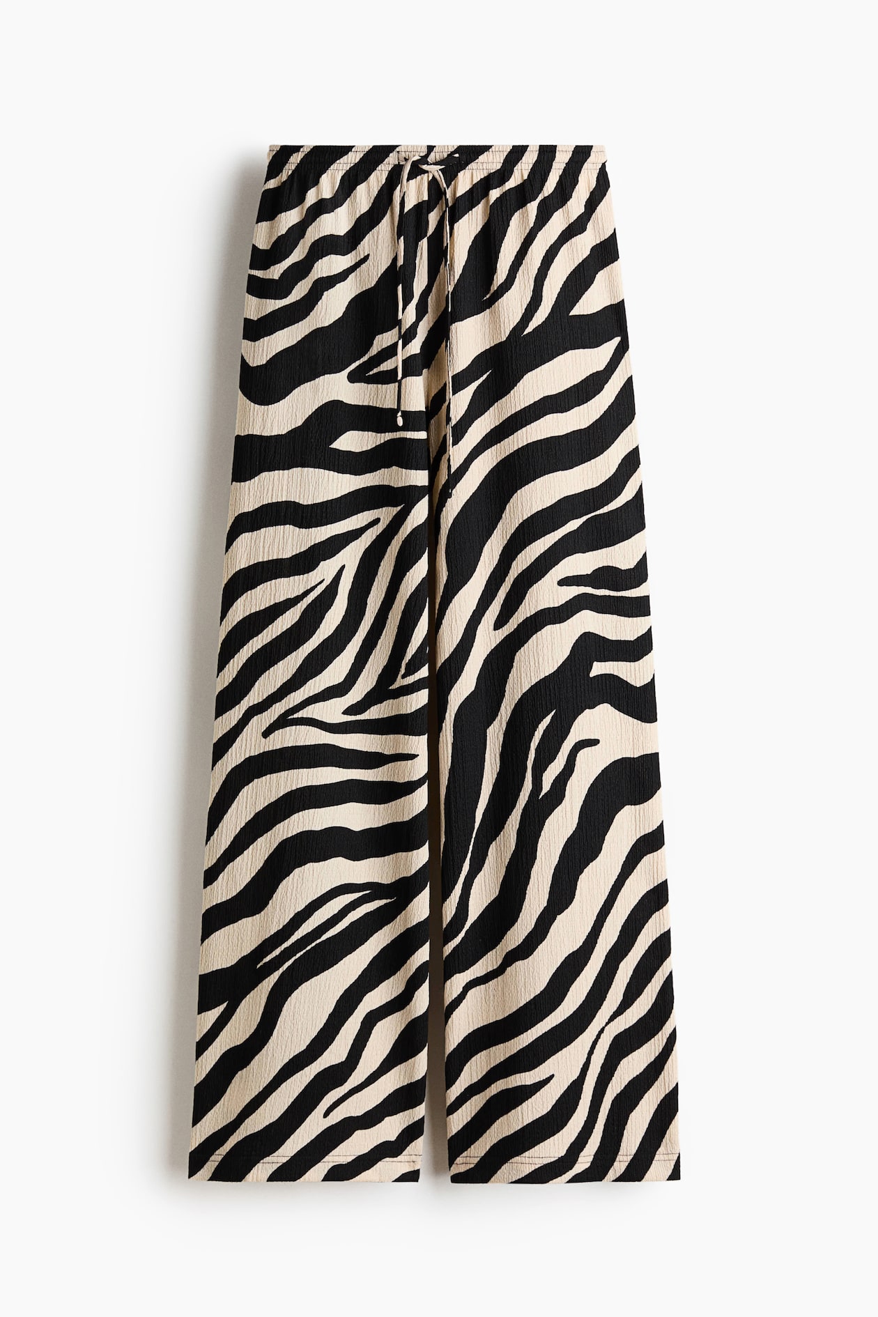 Wide-cut Pull-on Pants