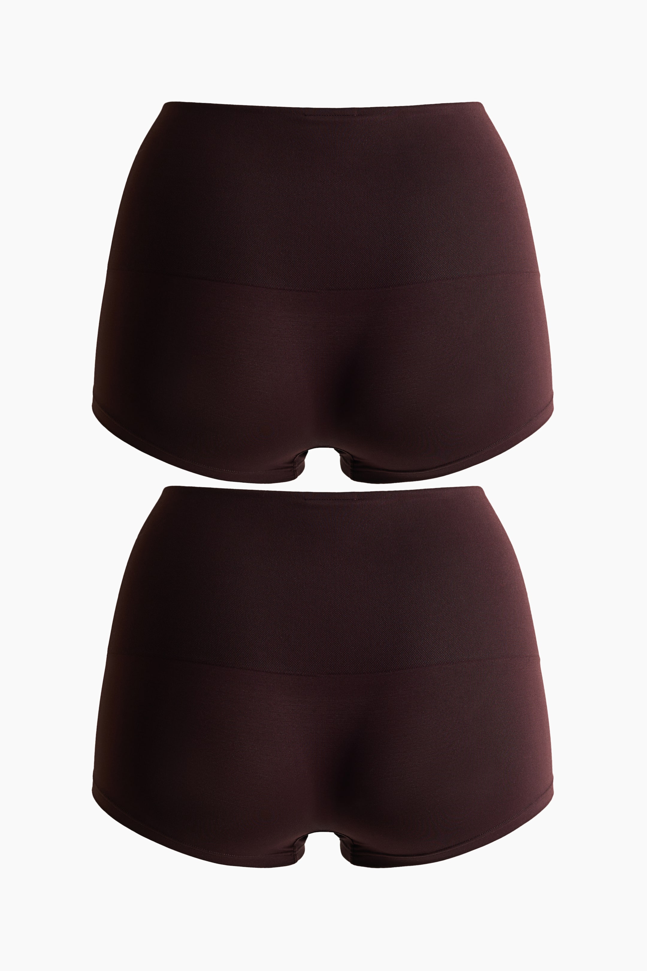 Women's Dark brown 2-pack Medium Shape Shortie briefs | H&M GB