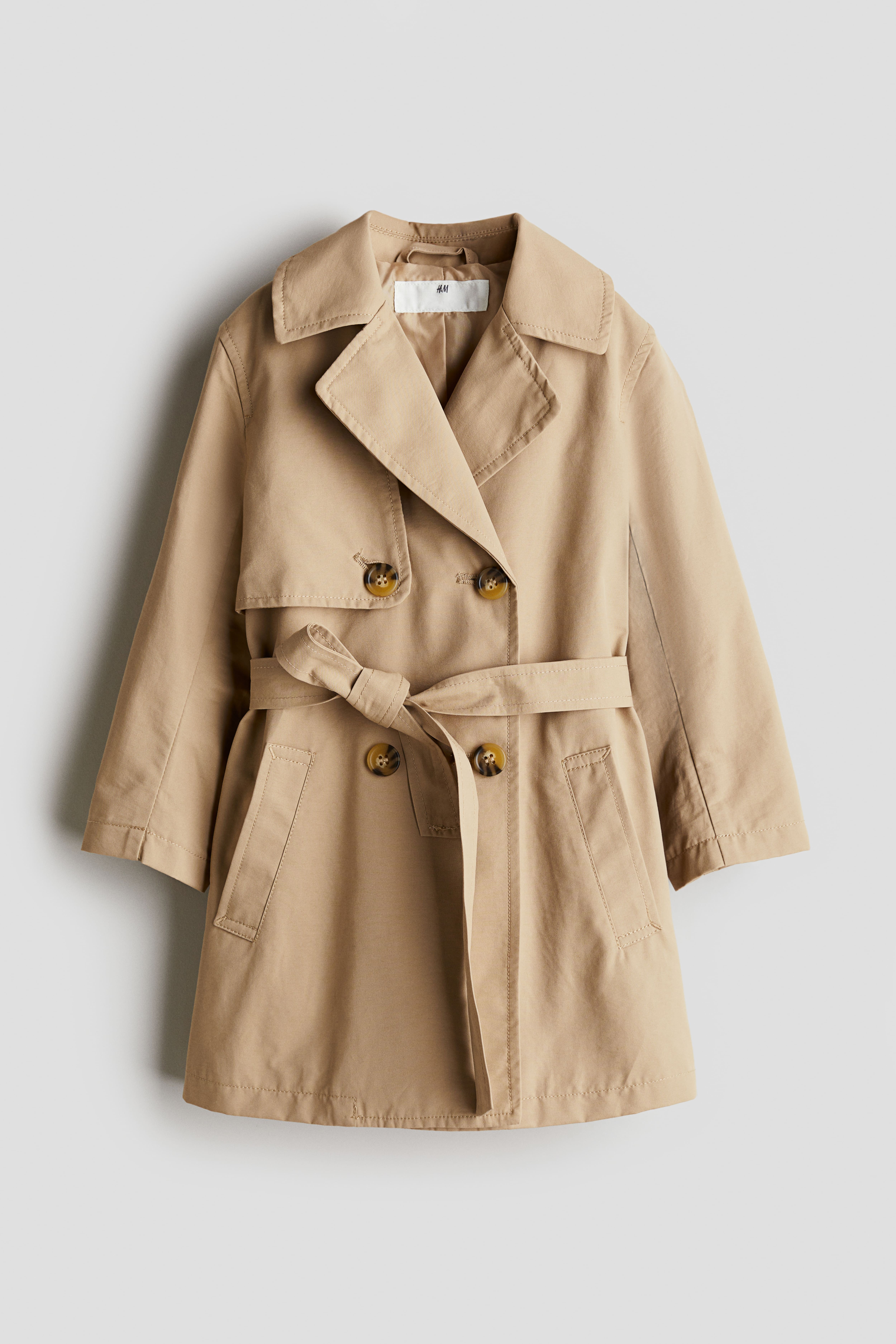 Double breasted trench coat