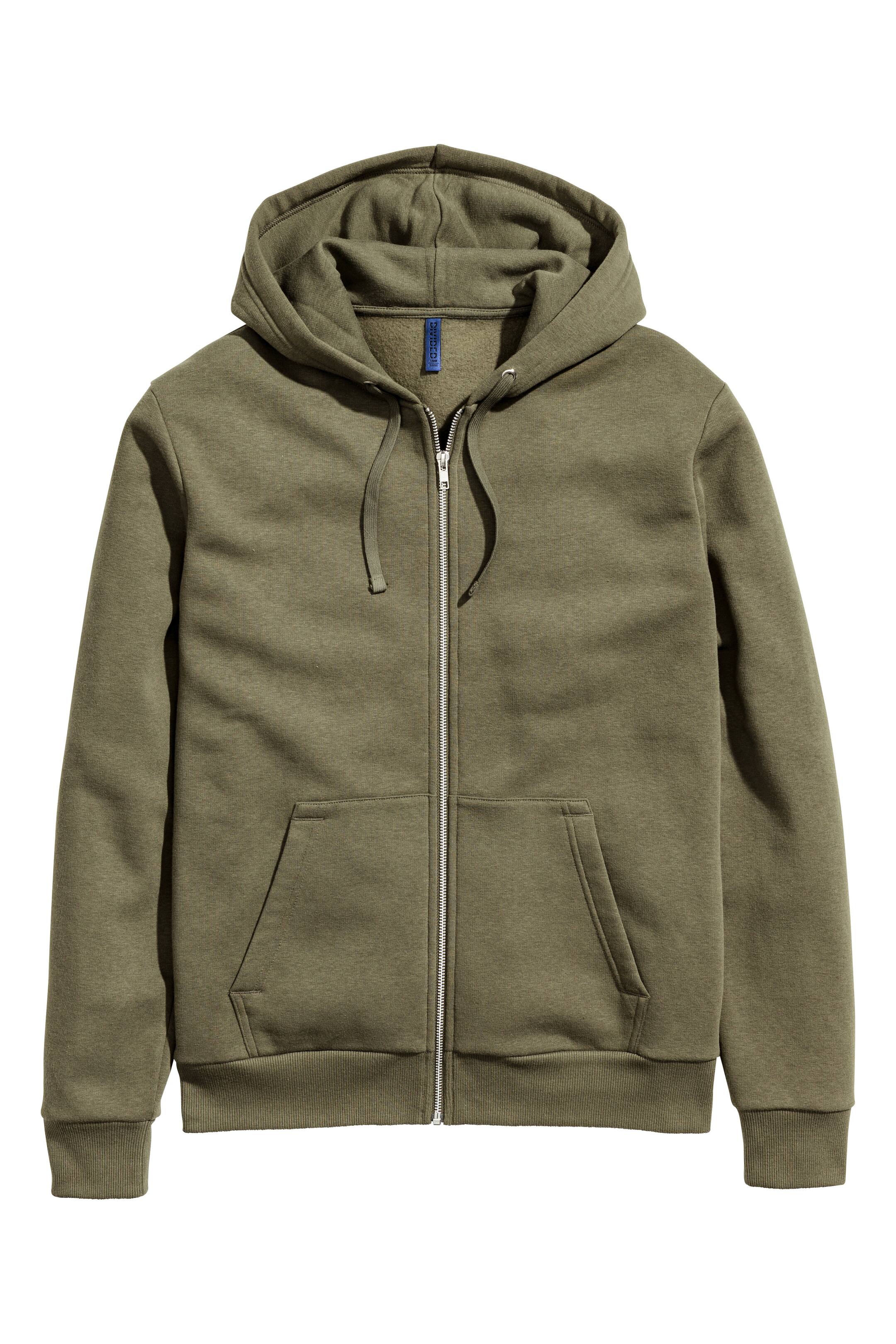 View larger image: Hooded jacket - Khaki green - Men | H&M GB 1