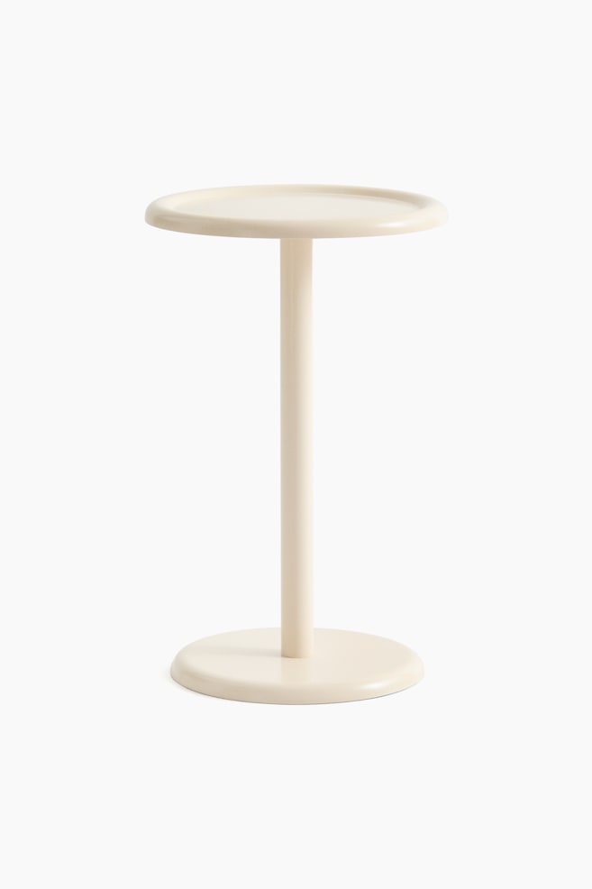 Table d'appoint en métal - Beige clair/Beige - 1