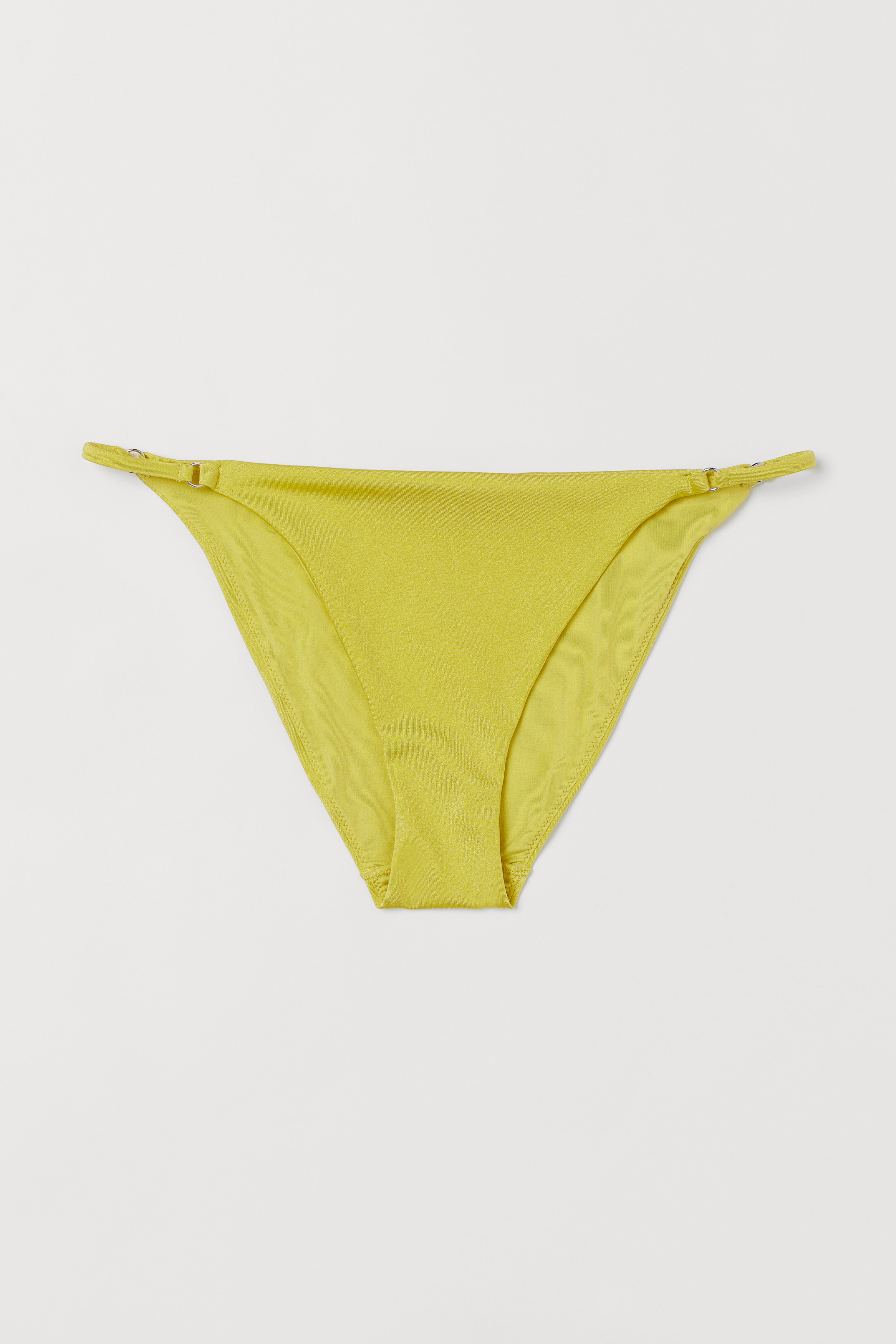 Bright yellow bikini fashion bottoms