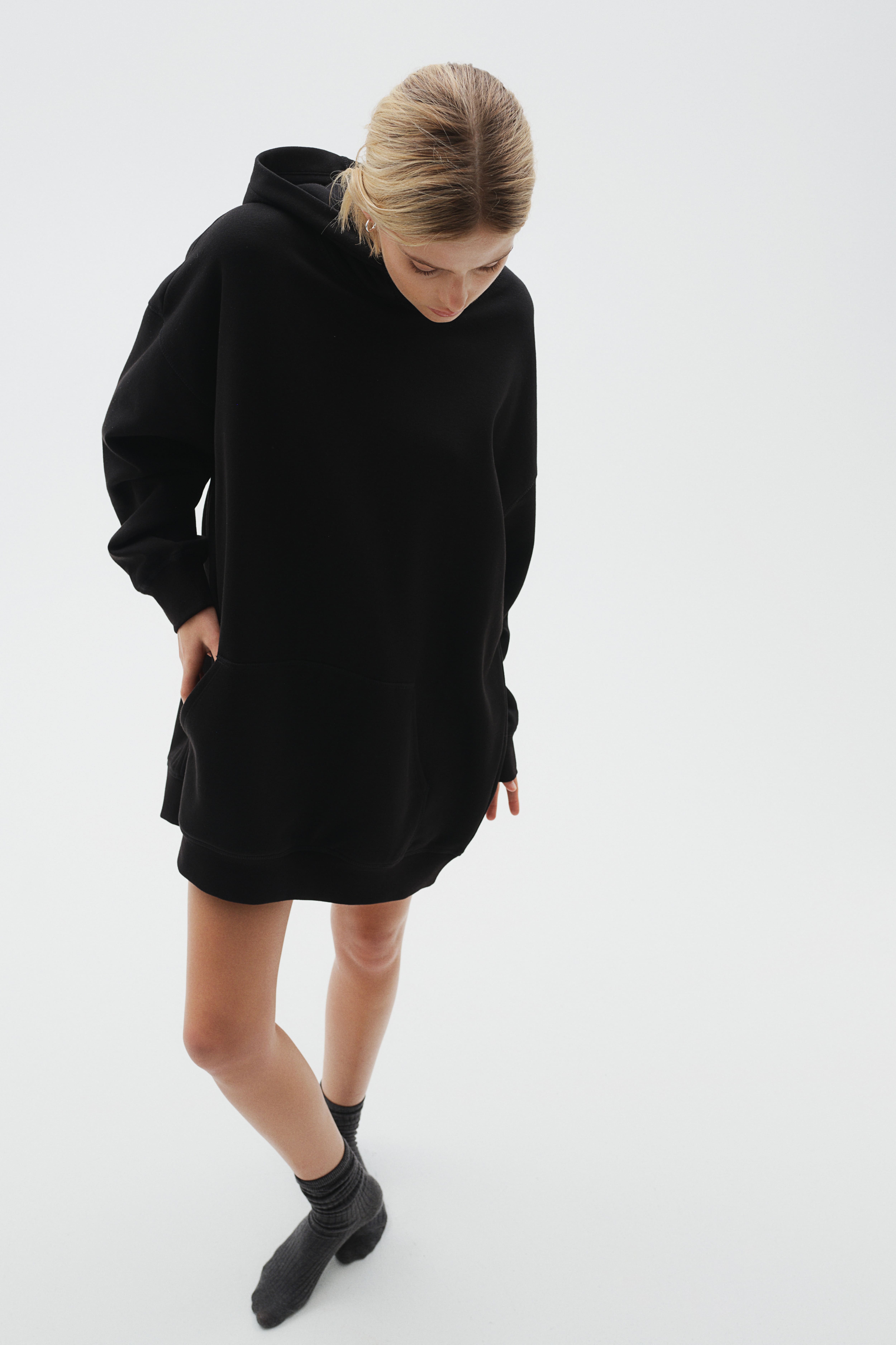 Cotton hoodie dress sale