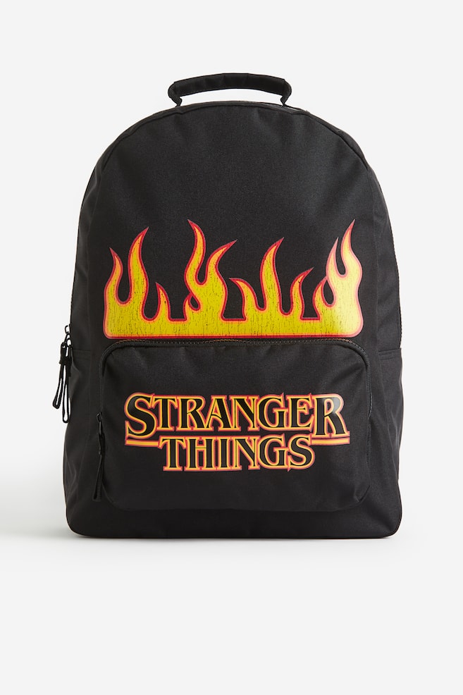 Printed backpack - Black/Stranger Things - 1