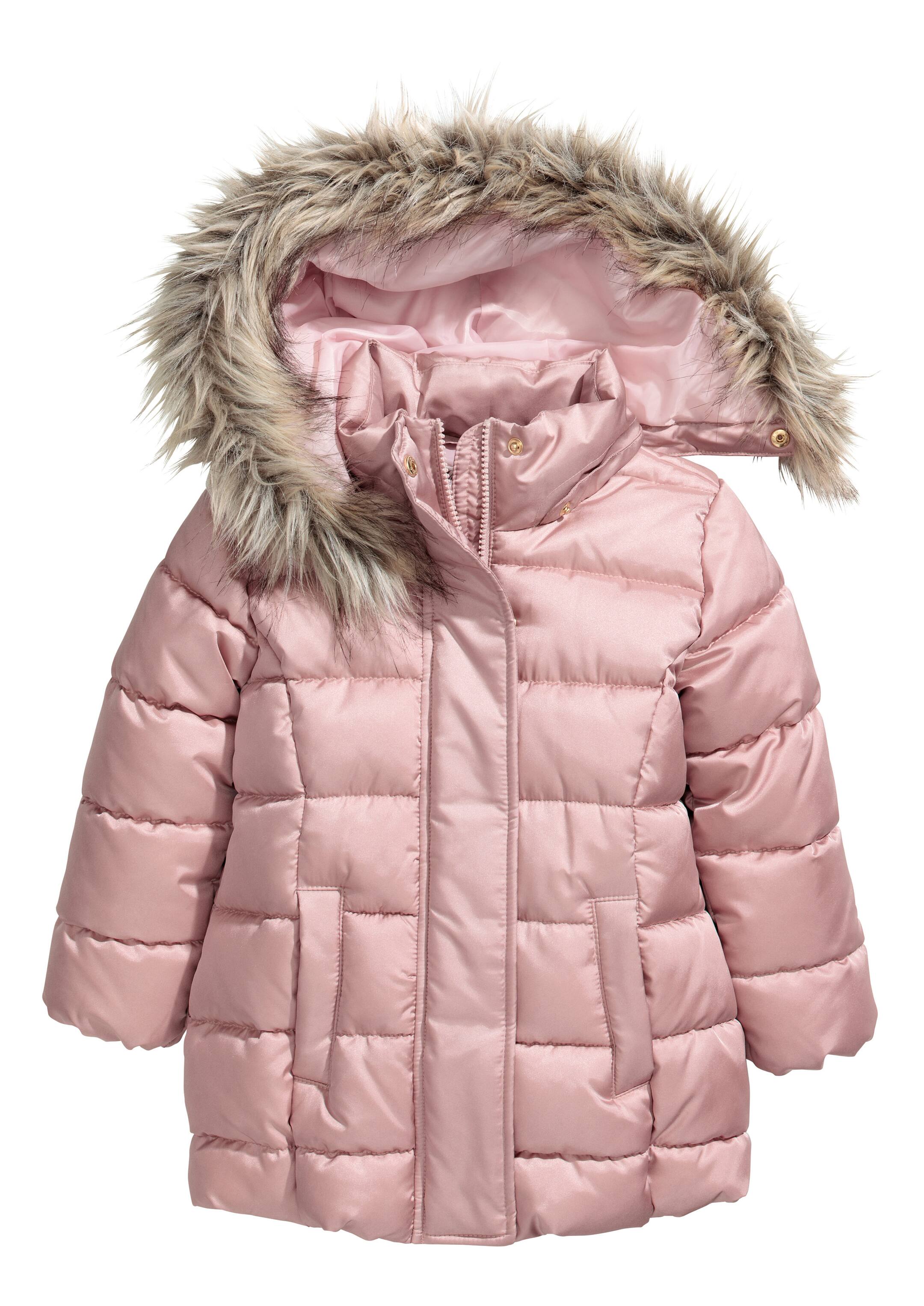 View larger image: Padded jacket with a hood - Dusky pink - Kids | H&M IE 1