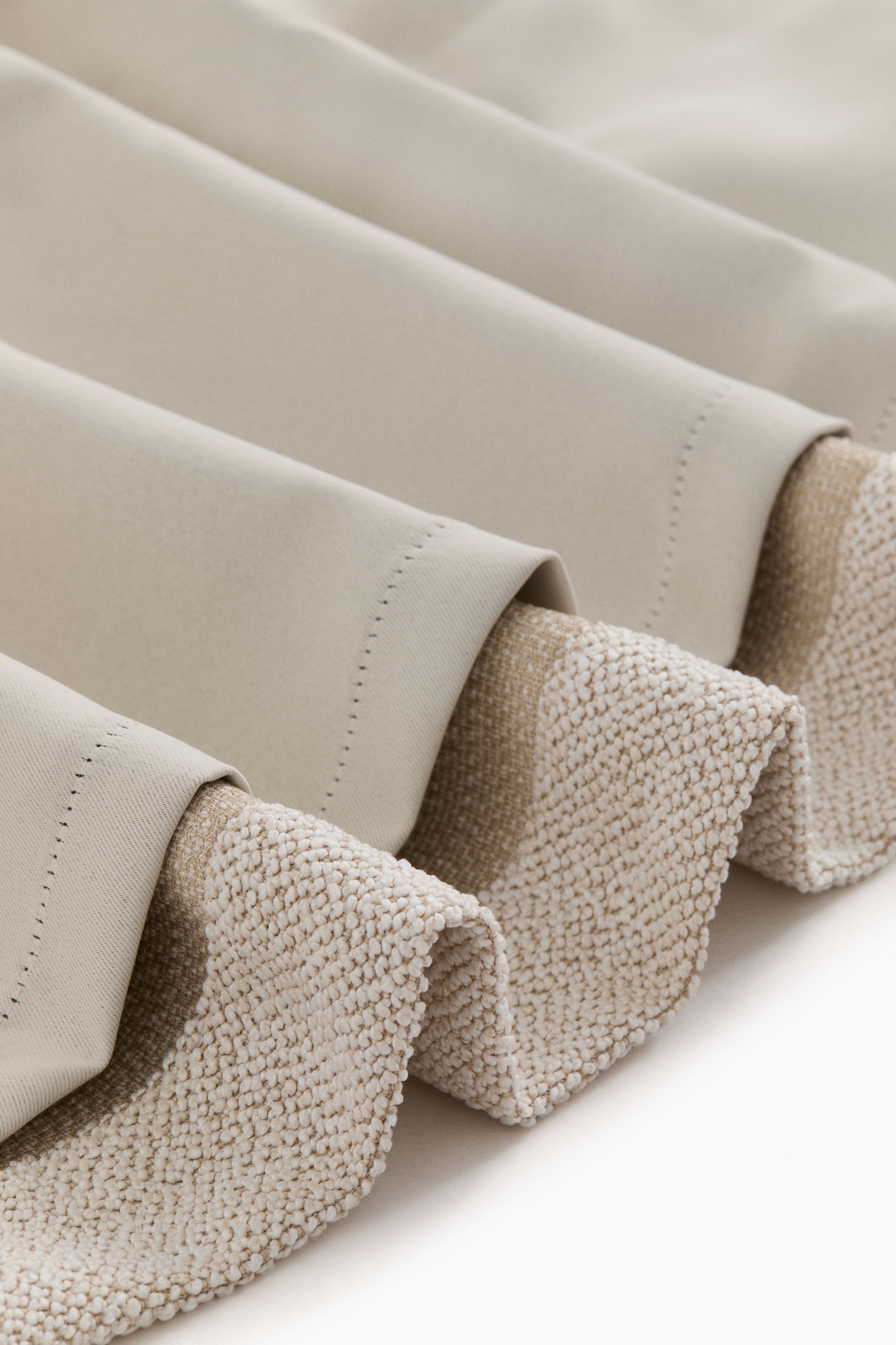 2-Pack Extra-Long Bouclé Blackout Curtain Panels