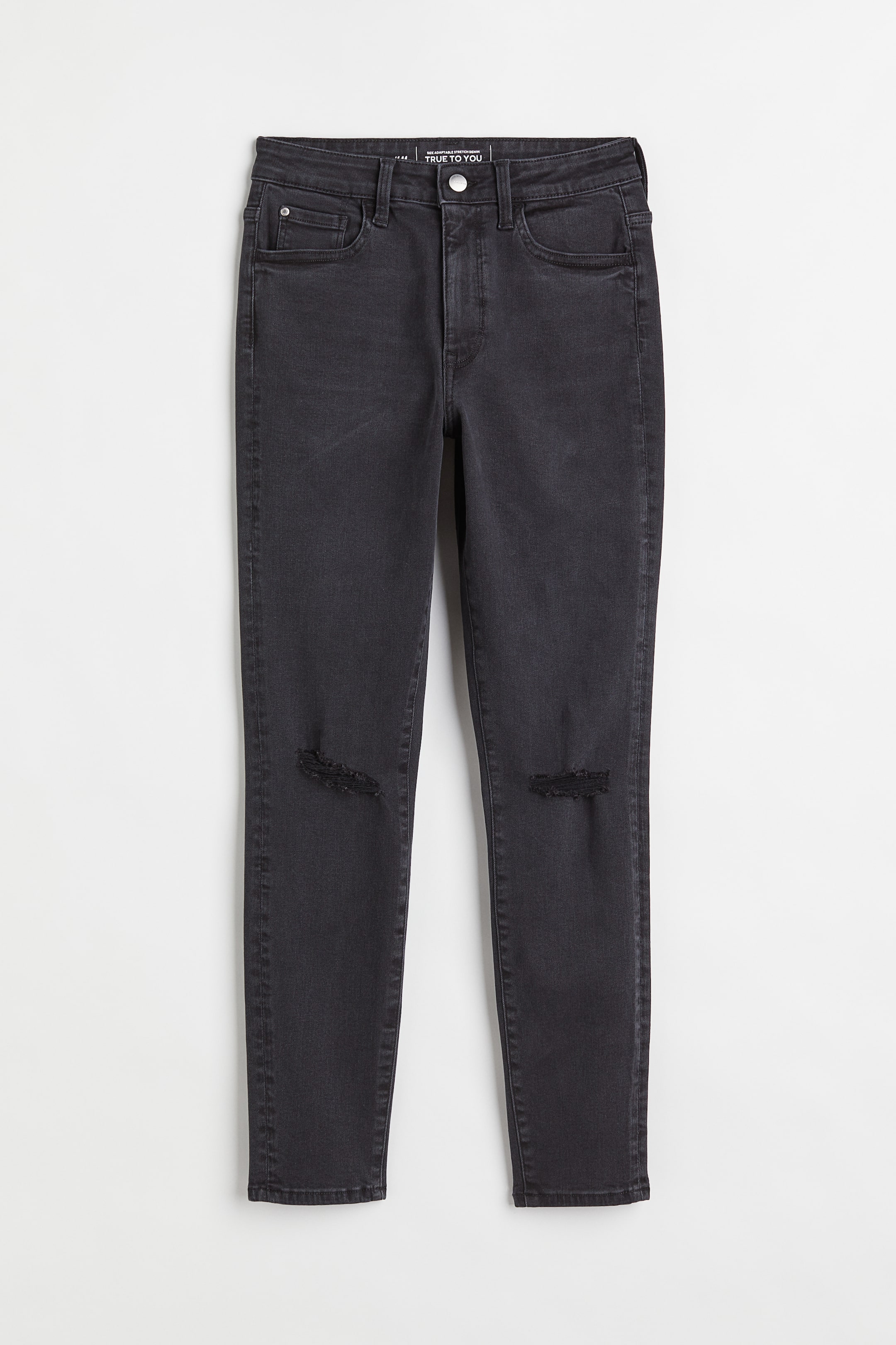 Zobrazit větší obrázek: True To You Skinny Ultra High Ankle Jeans - Tmavě šedá - ŽENY | H&M CZ 1