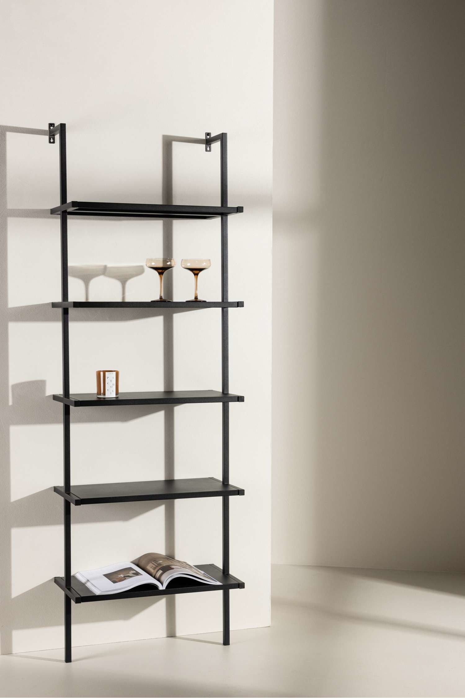 Caracas Shelf - Steel, Black