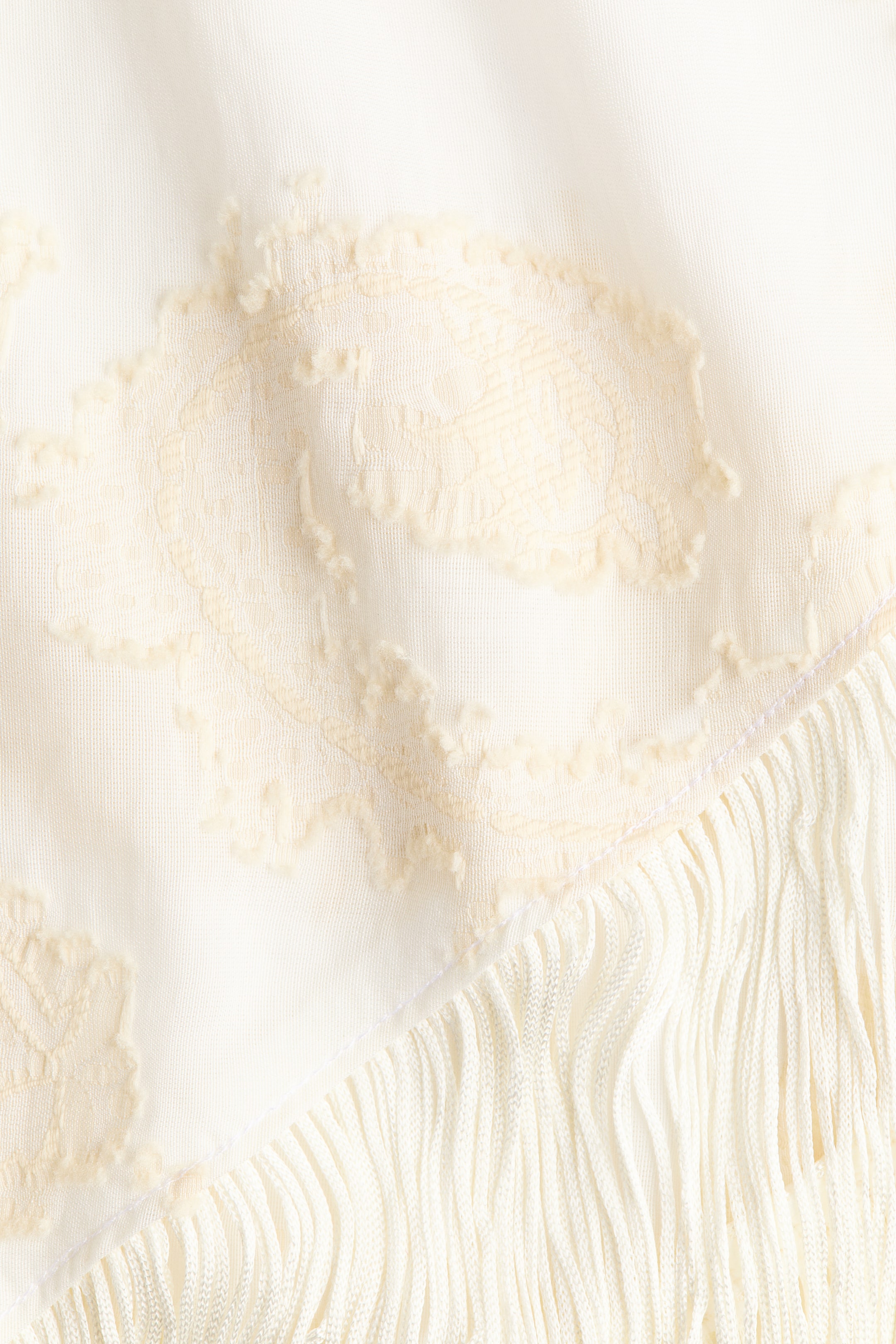 Fringed Triangle Scarf
