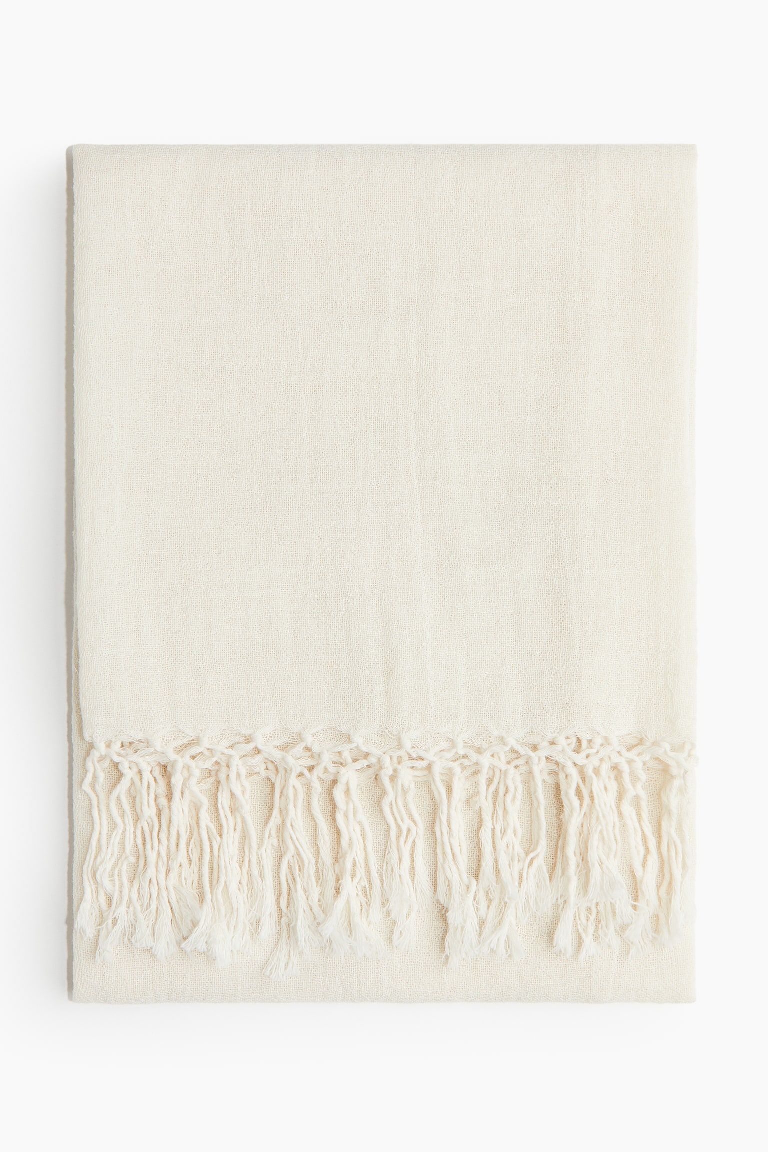 Linen Blend Shawl - Natural white - 1