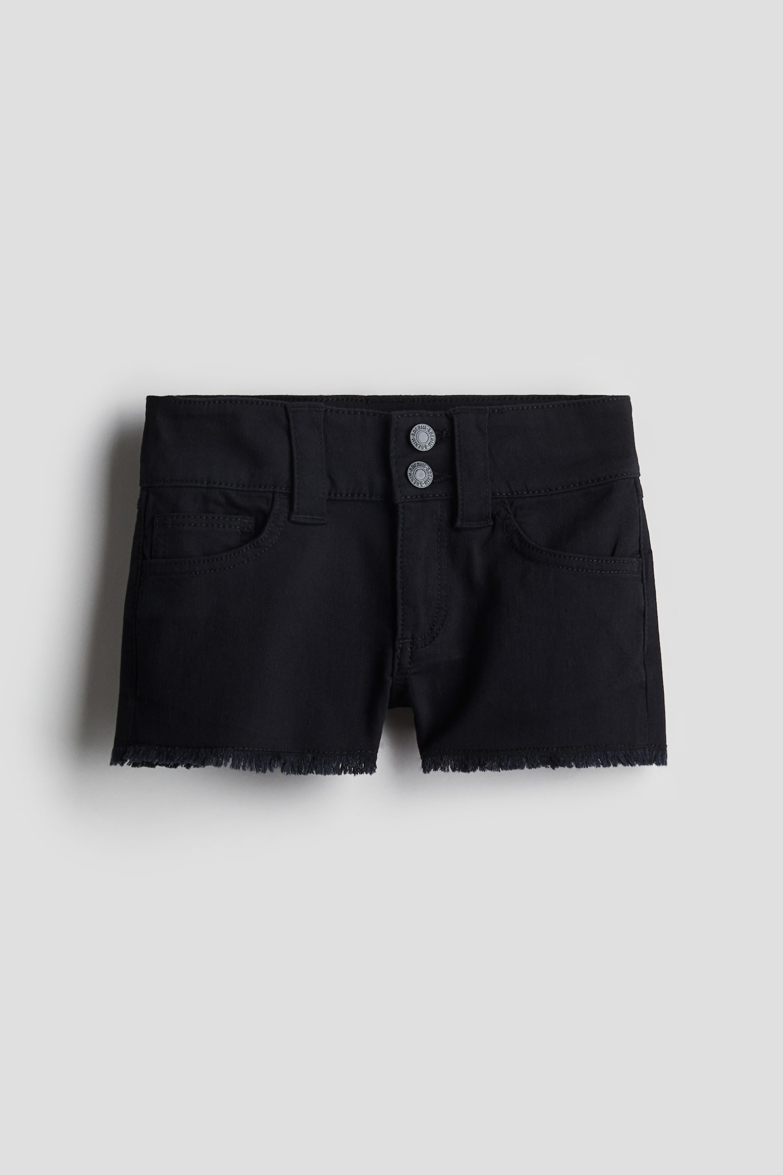 Twill Shorts - Black/Denim blue/White - 1