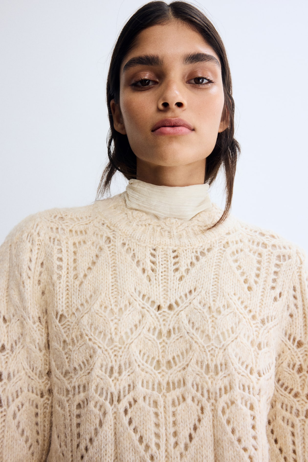 Pointelle-Knit Sweater - image 4