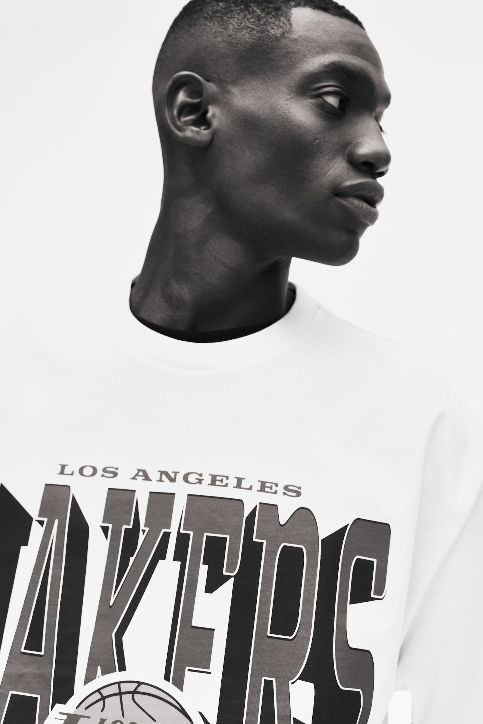 Playera Oversized Fit con diseño - Blanco/NBA/Negro/NBA/Negro/NBA - 4