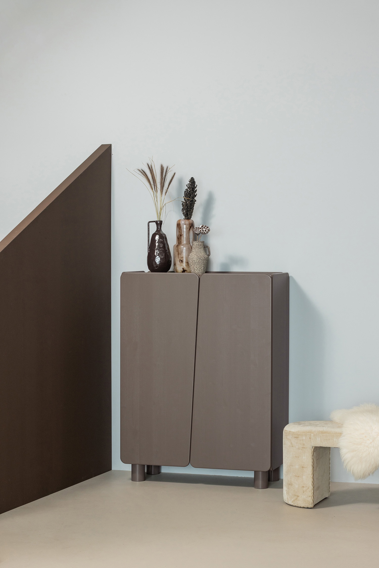Armoire 2 Portes Root - Marron