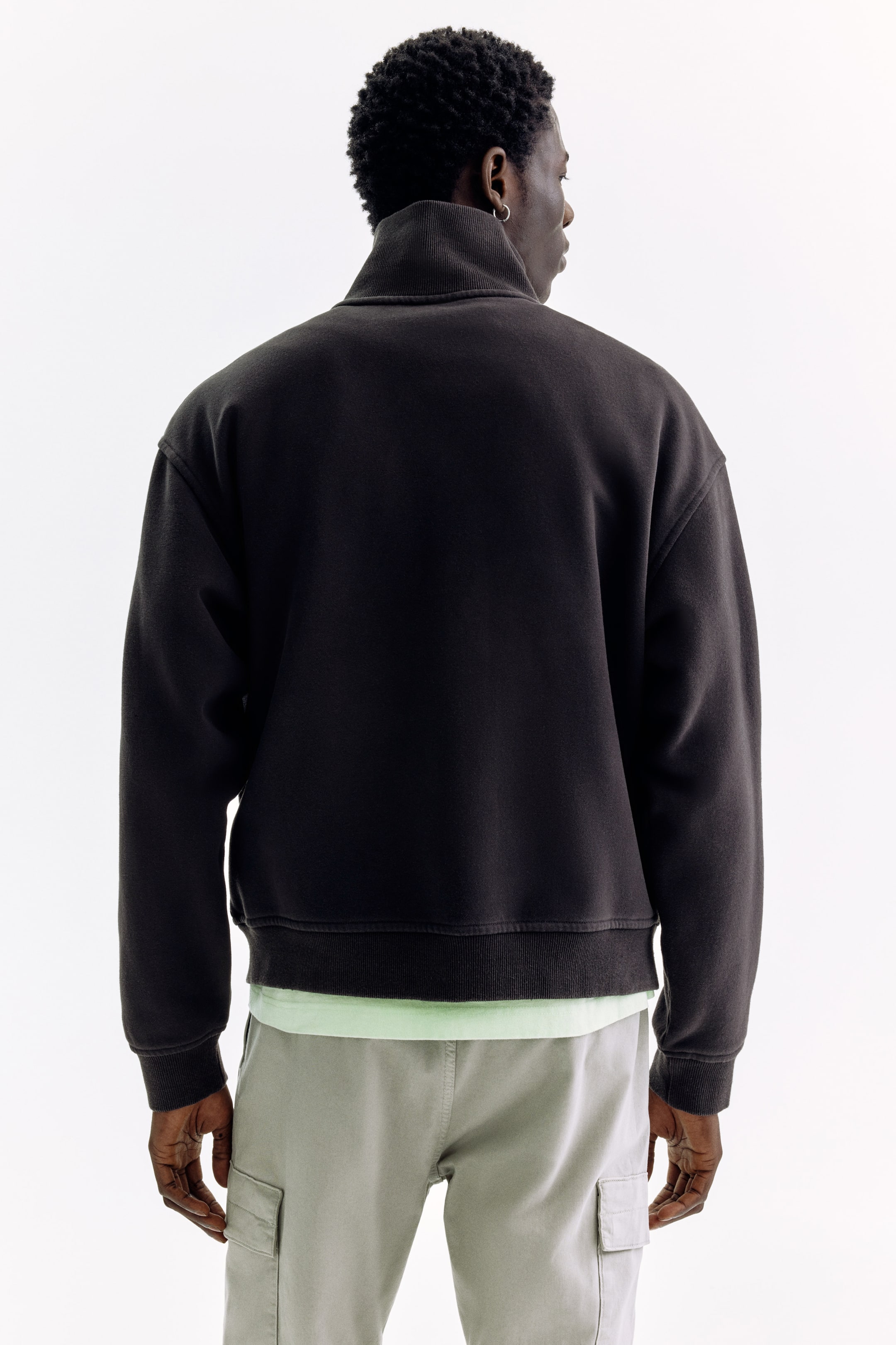 Мужские куртки H&M Relaxed-Fit Boxy Track Jacket — фото 4