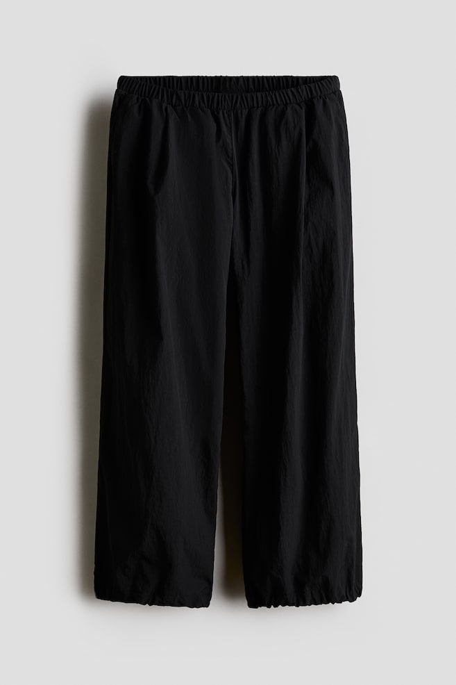 Balloon-leg trousers - Dark grey/Light beige - 1