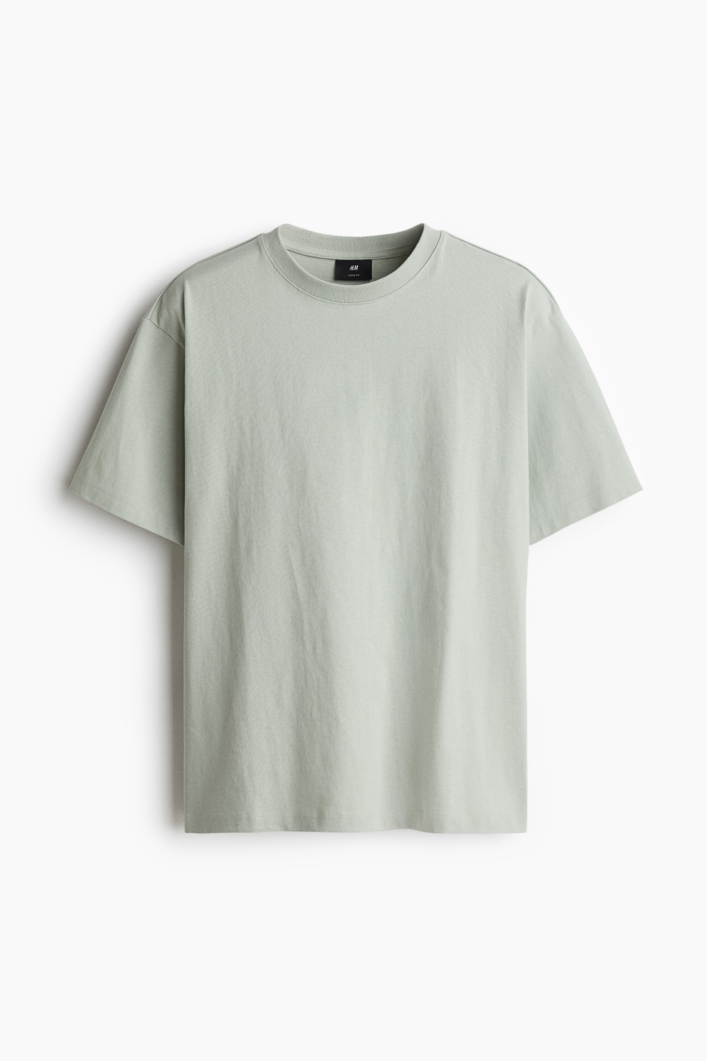 Loose Fit T-shirt - Light sage green/Peach pink/Black/Dark grey/White