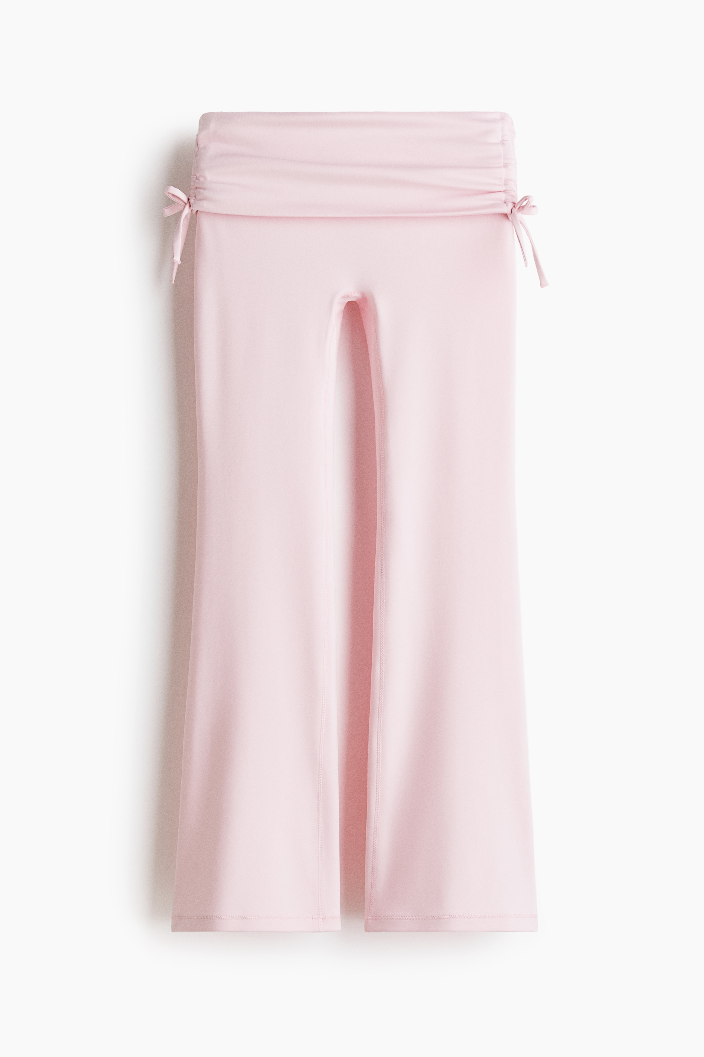 Flared yoga leggings - Vaaleanroosa/Musta/Harmaa