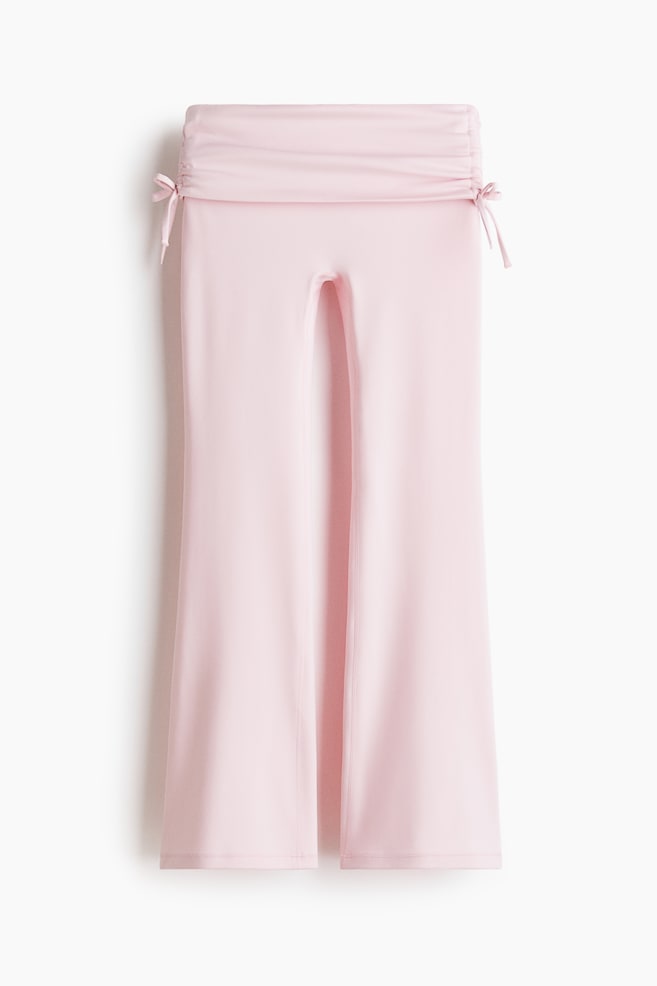 Flared Yoga Leggings - Light pink - 1