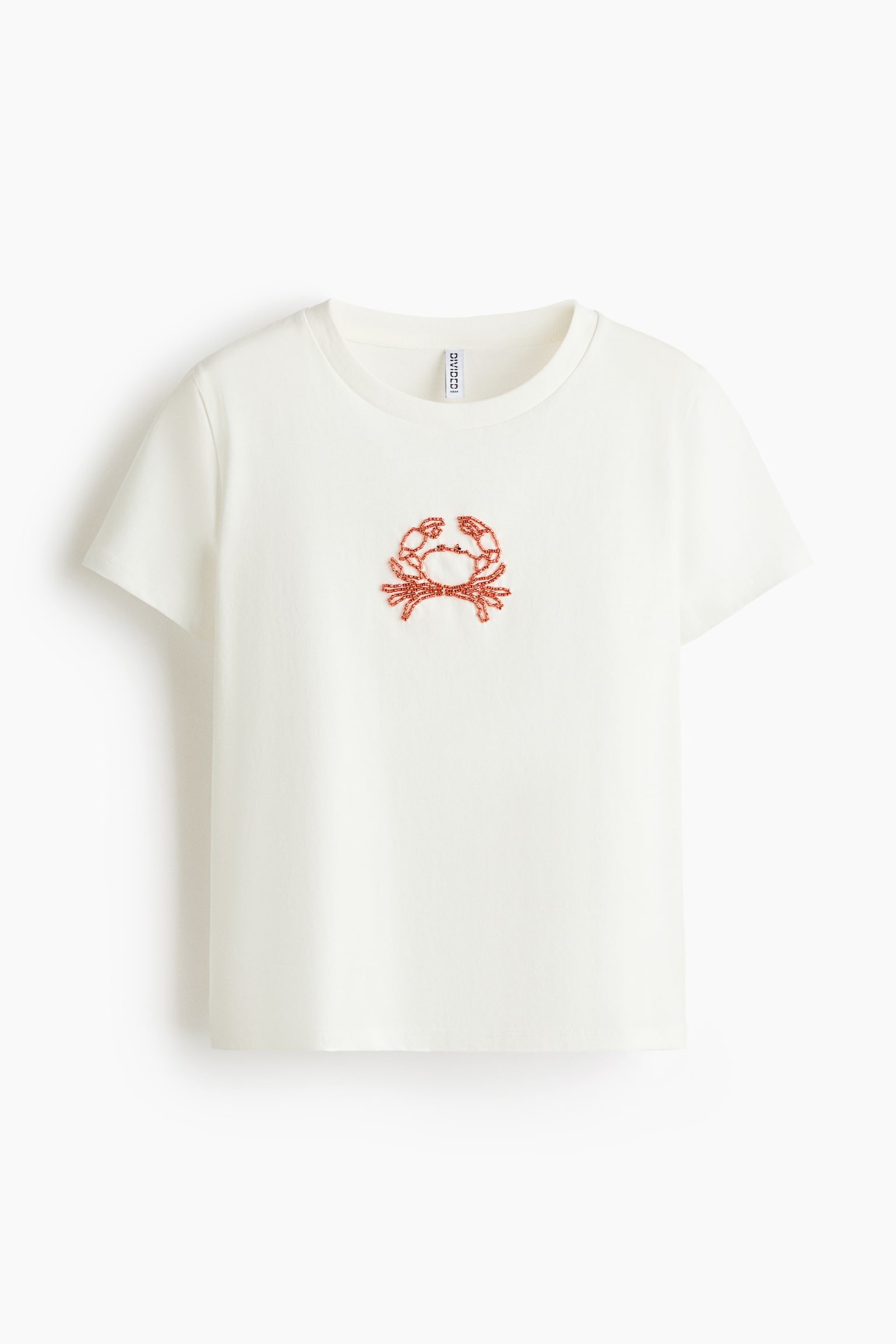 T-shirt avec motif - Ivoire/crabe - 1