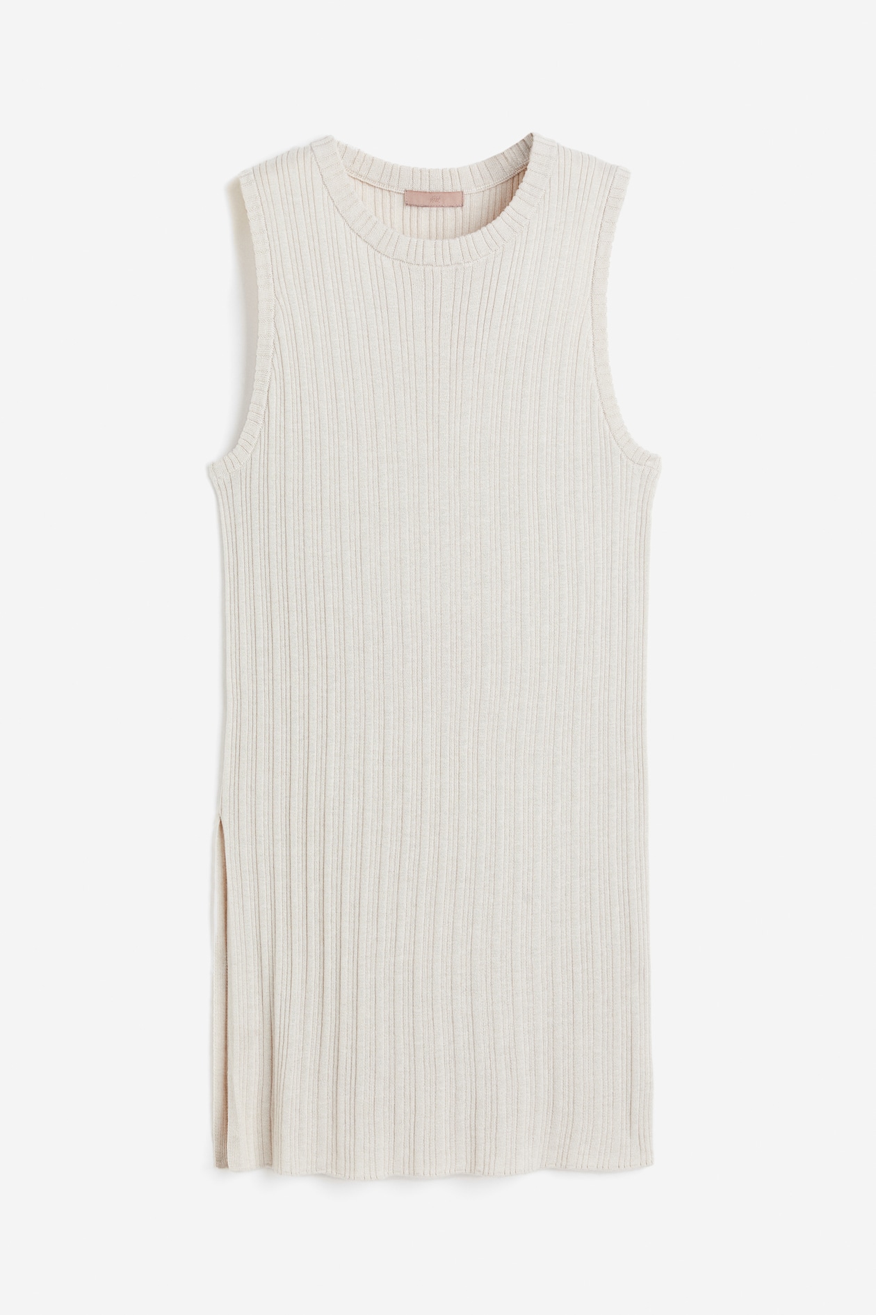 Rib-knit Top - Light beige - Ladies | H&M US