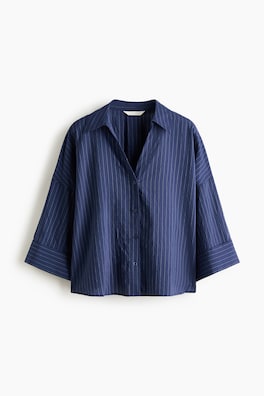 Oversized skjorta i viskosmix