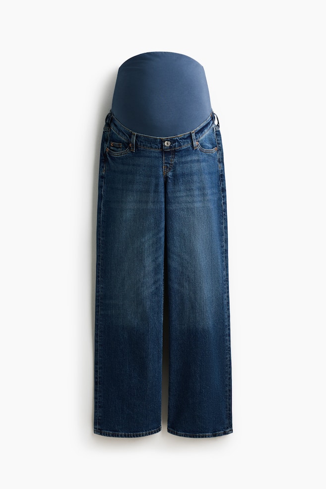 MAMA Wide jeans - Dark denim blue/Denim blue/Black/Denim blue/Light denim blue/Dark denim blue/Pale denim blue/White/Dark denim blue/Pinstriped/Denim blue/White - 1