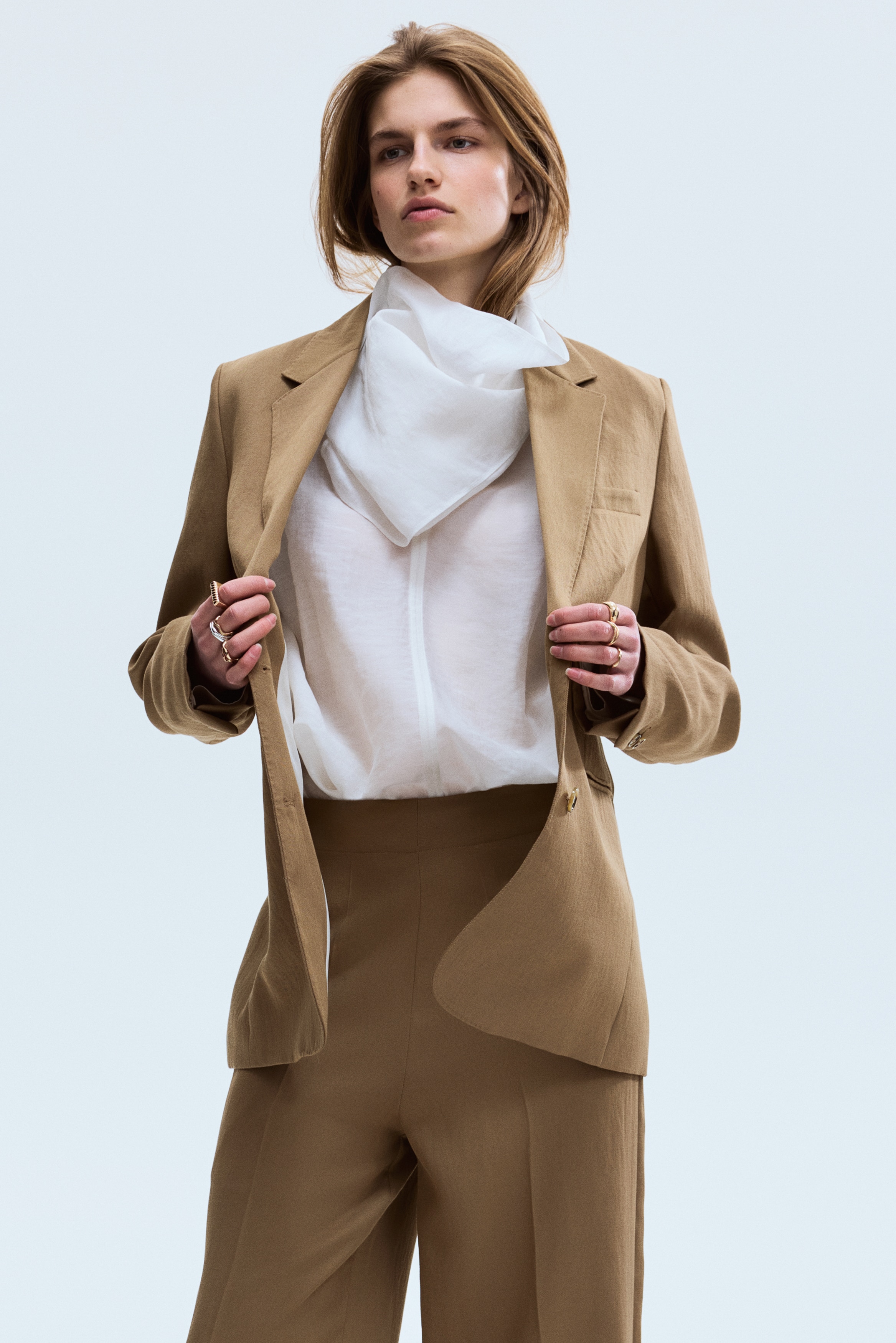 h&m beige dress pants Tessie Dress in Amber Velvet 6 main image 1