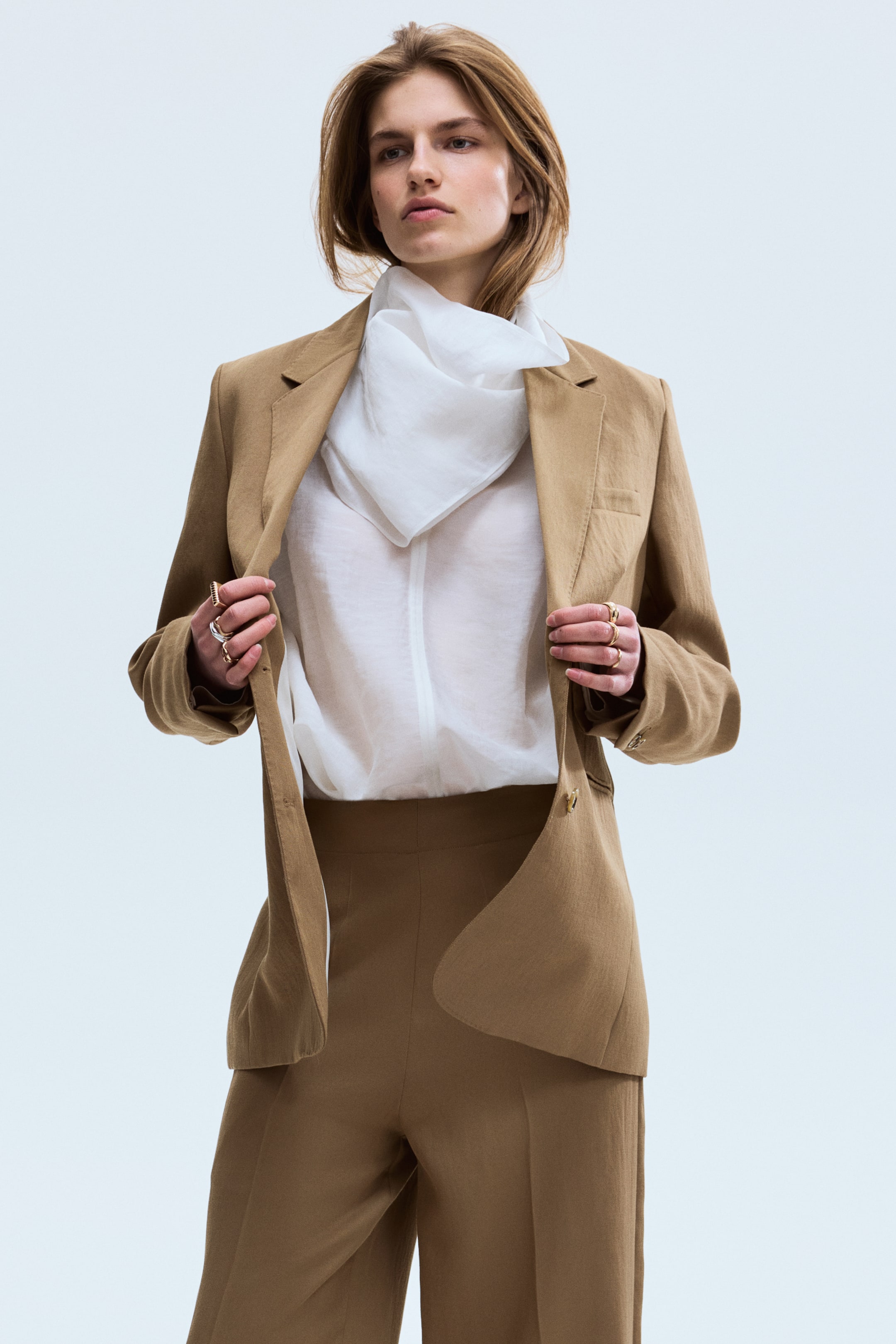 Pantalon chic en sergé