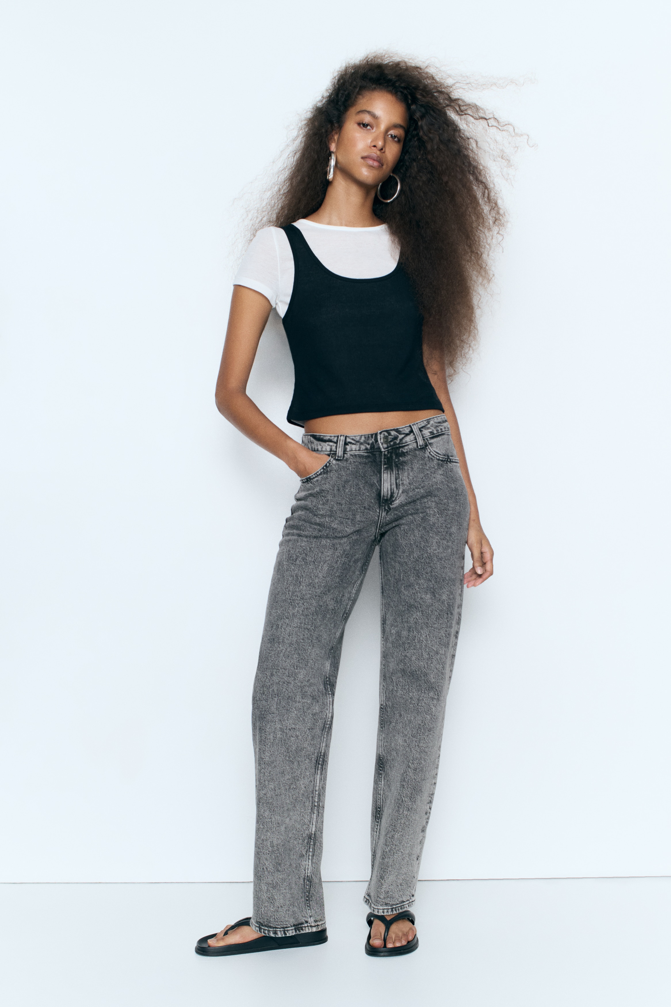 Slim Straight Regular-Waist Jeans - thumbnail 2