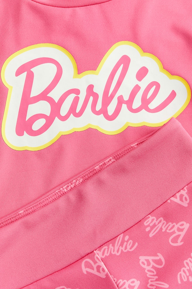 2-piece printed sports set - Bright pink/Barbie - 2
