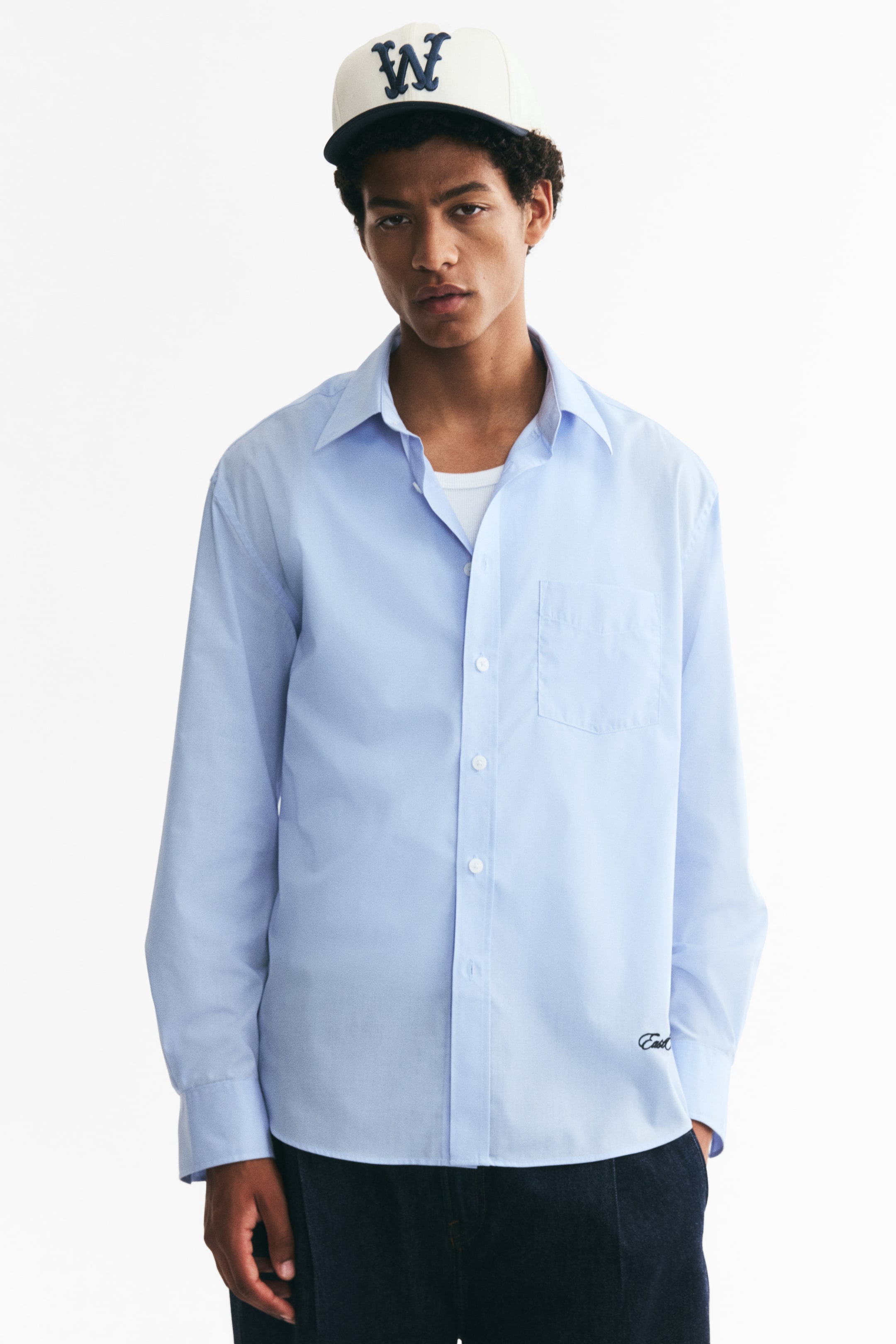View larger image: Relaxed-Fit Shirt - Light blue/East Isles Club - Men | H&M CA 1