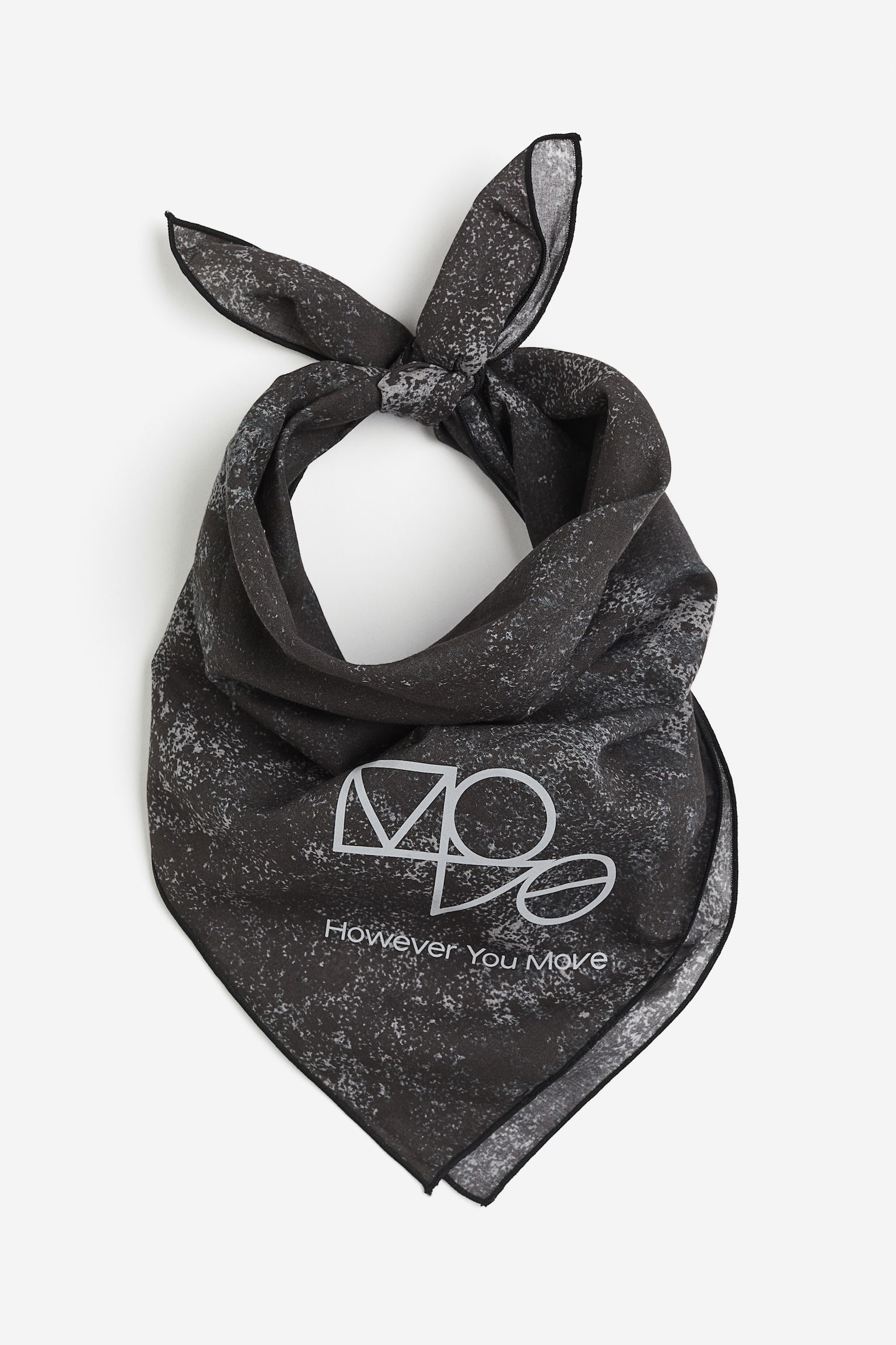 Activewear Scarf In DryMove™ - Dark grey/Pattern - 1