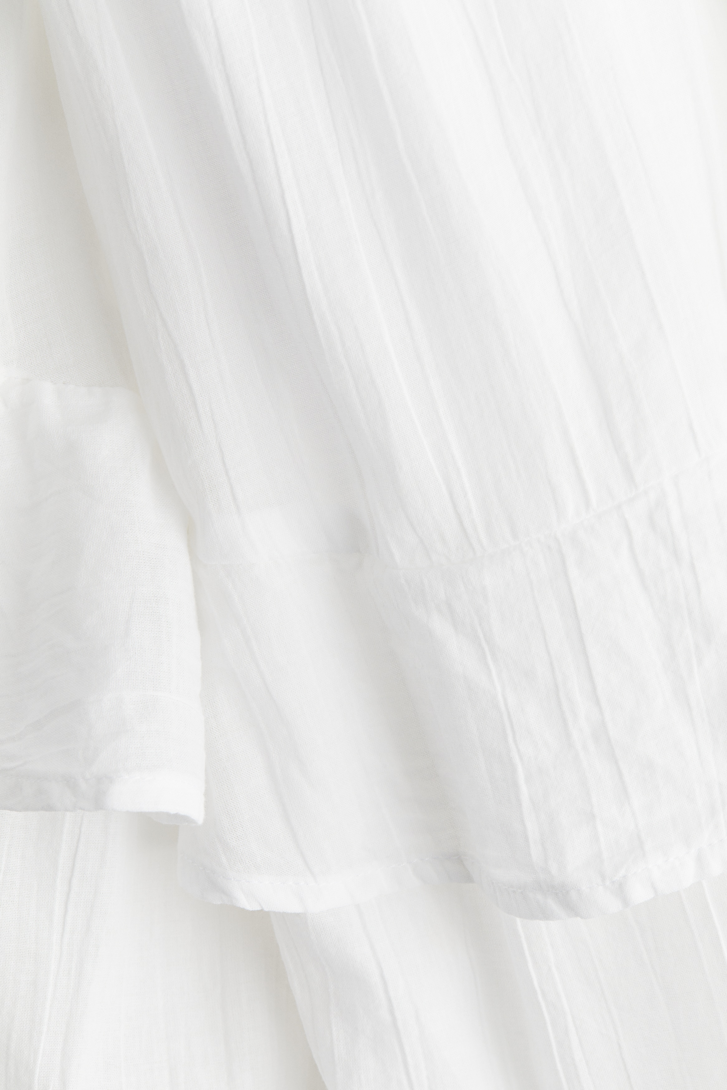 Flounced cotton dress