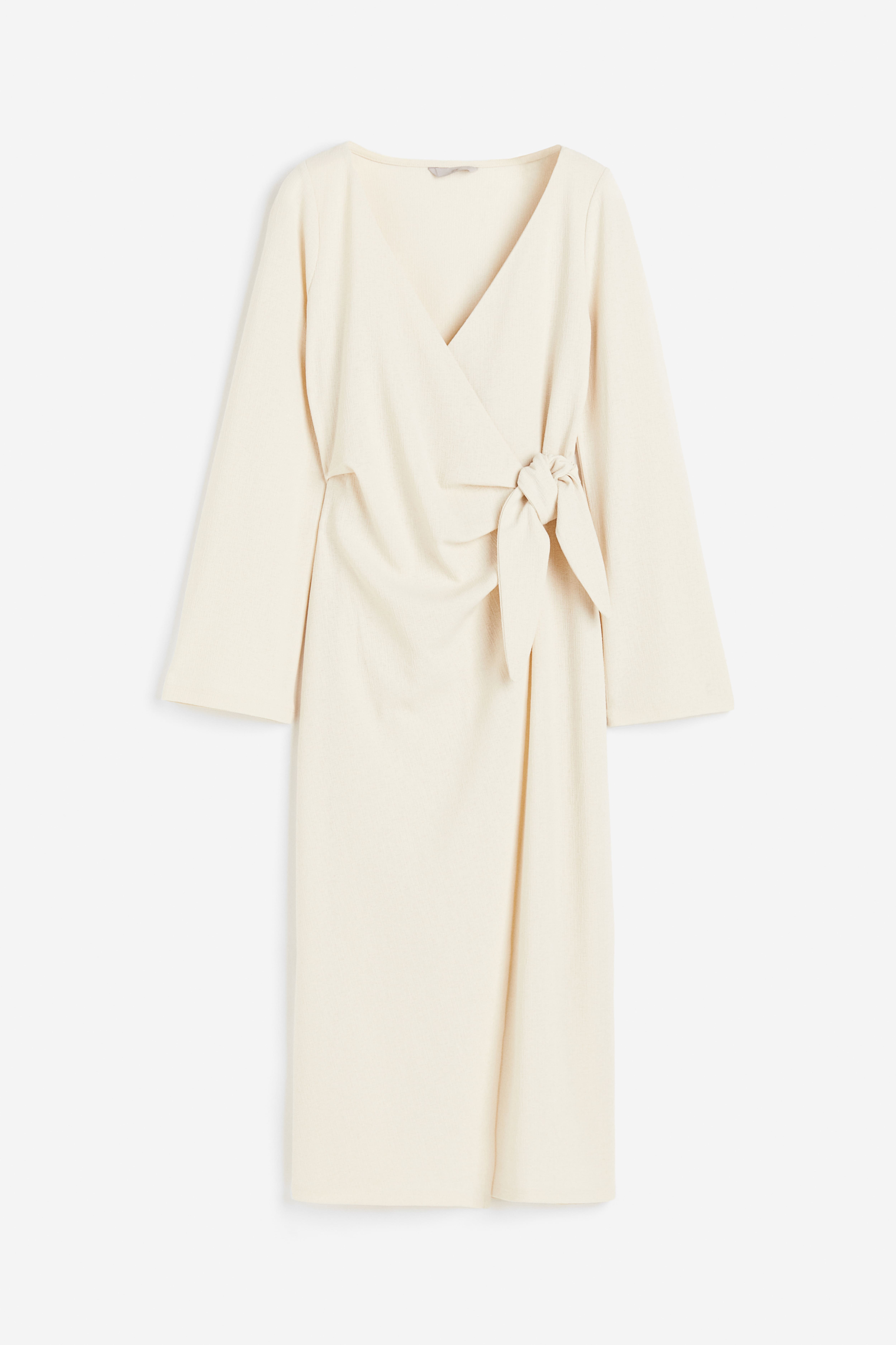 H&m shops white wrap dress