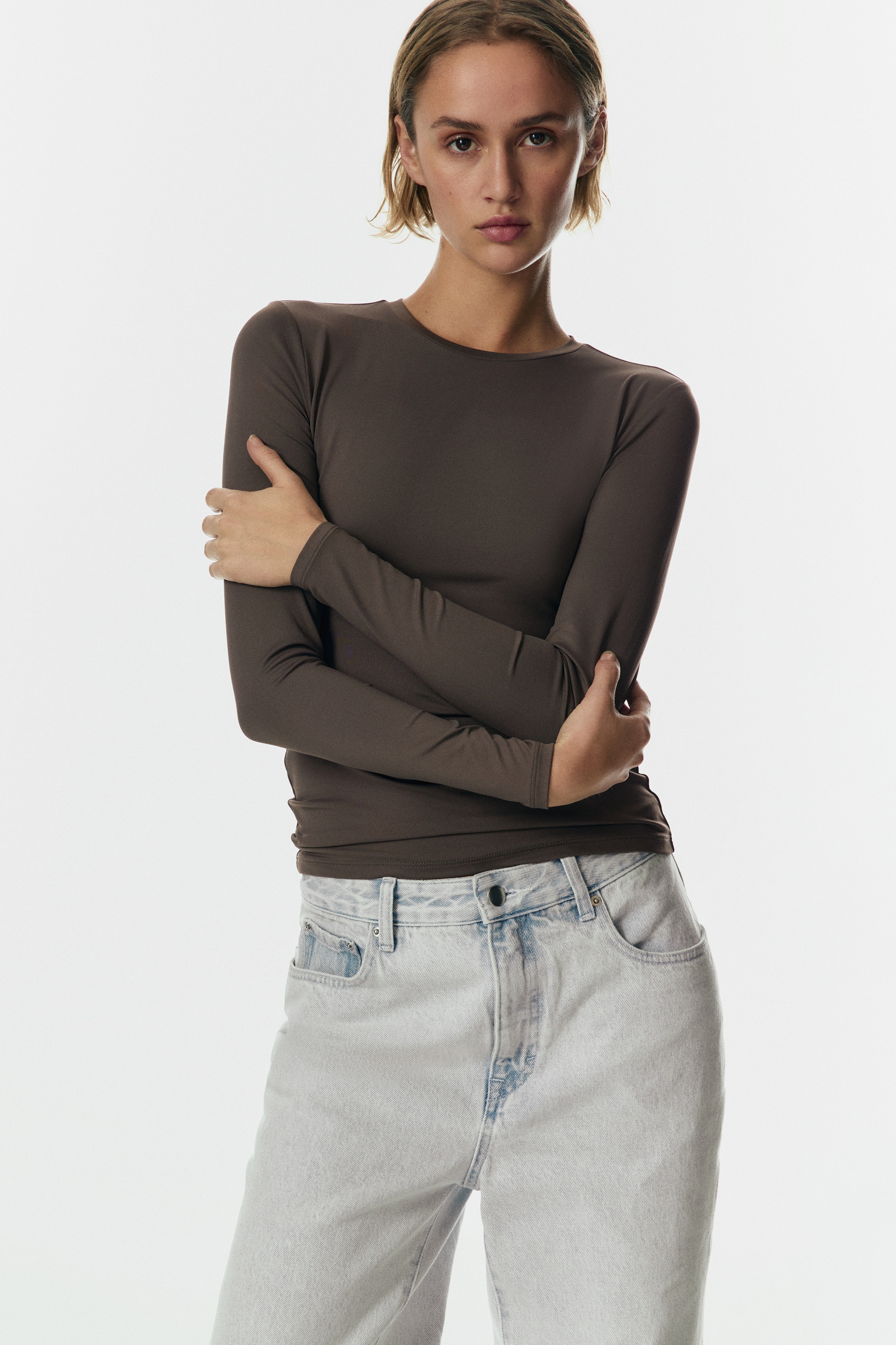 Totatuit Dames T-shirt met staande kraag Shirt met rolkraag Kortarm Top Basic Katoen Bovenstuk voor Lente en Zomer, zwart zwart., XL