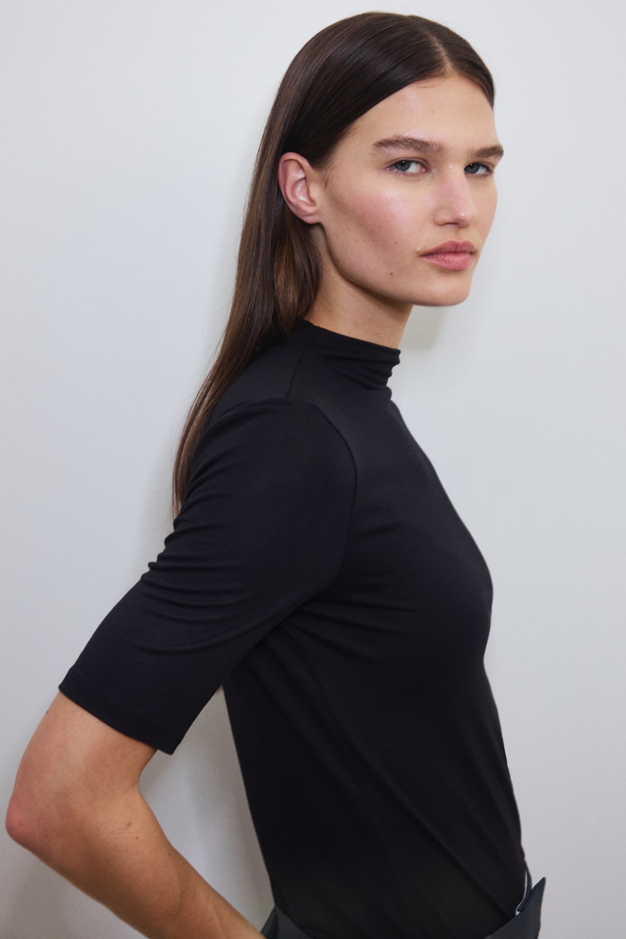 Warming Slim-Fit Mock Turtleneck T-Shirt - image 5
