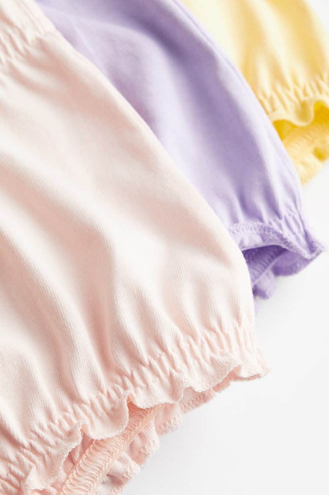 5-pack cotton jersey bloomers - Purple/Pink/Yellow - 2