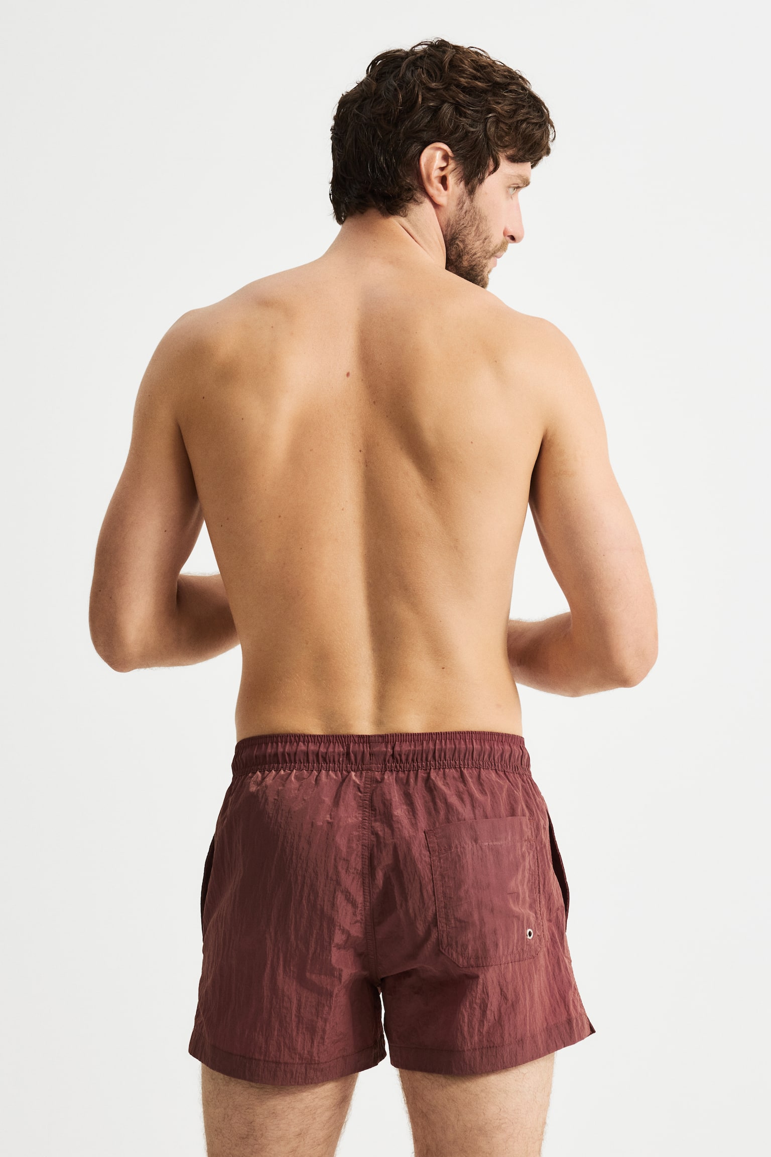 Traje de baño en nylon - Café teja/Verde caqui oscuro/Verde oliva - 3