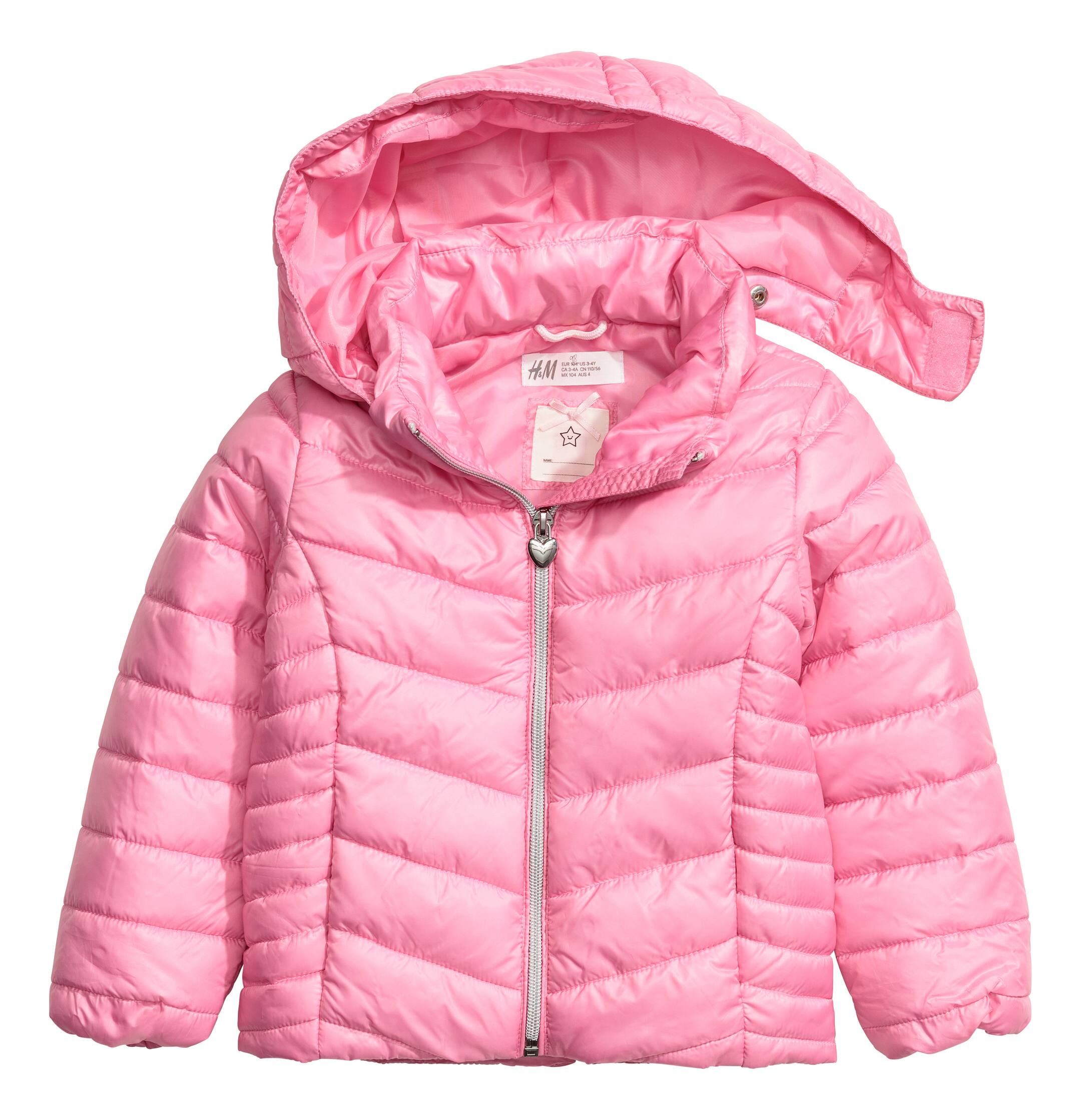 Büyük resmi görüntüle: Kapüşonlu ve Dolgulu Ceket - Pembe - ÇOCUK | H&M TR 1