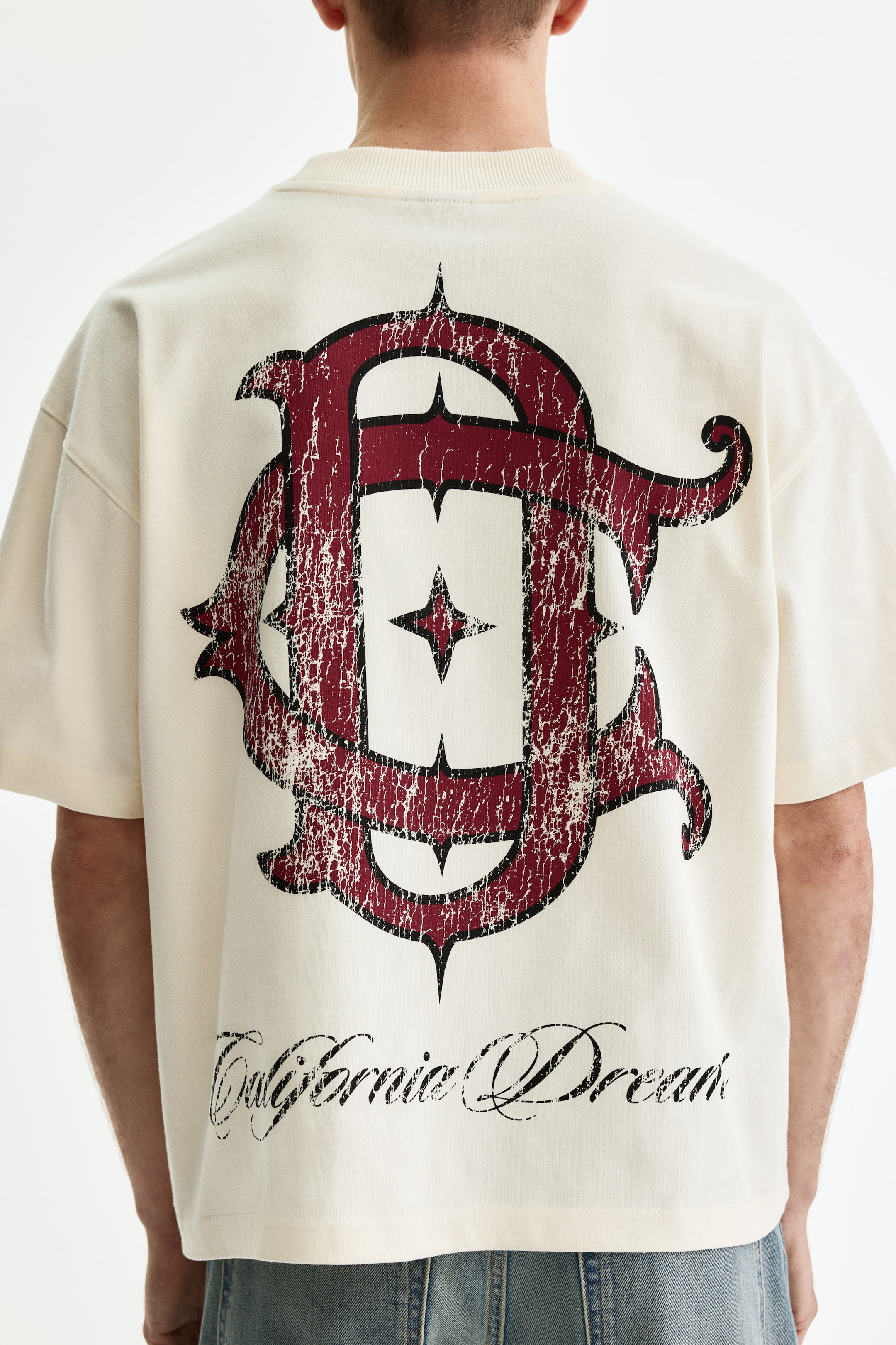 T-shirt imprimé grande taille