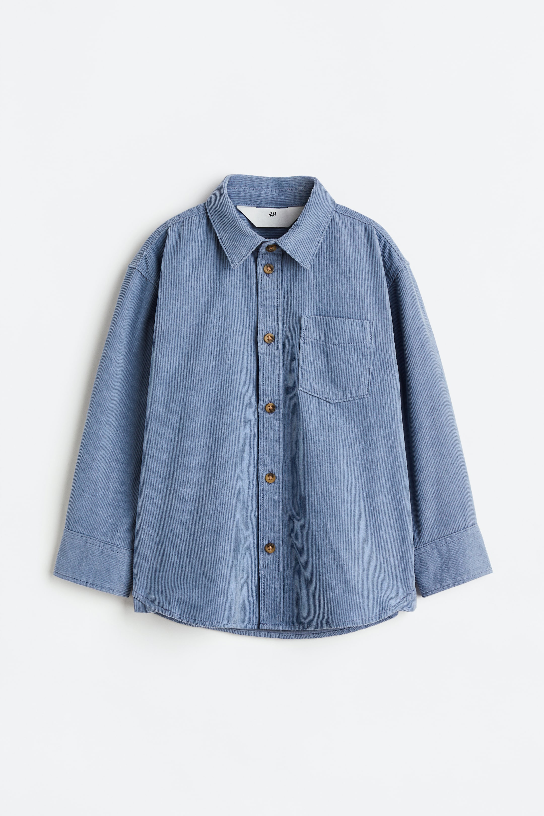 View larger image: Corduroy Shirt - Blue - Kids | H&M US 1