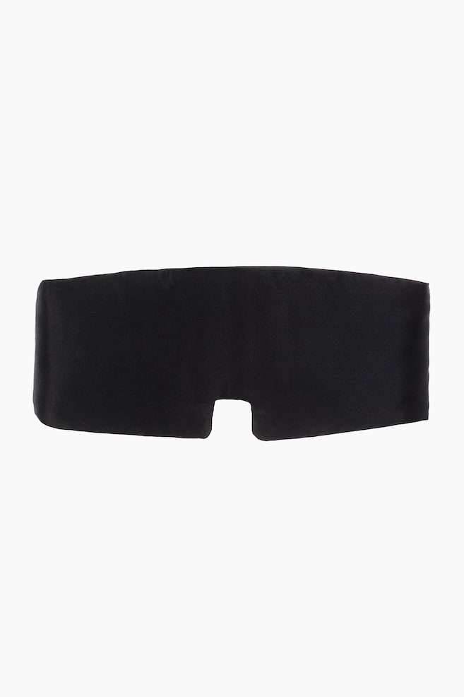 Silk sleep mask - Black/Light pink - 1