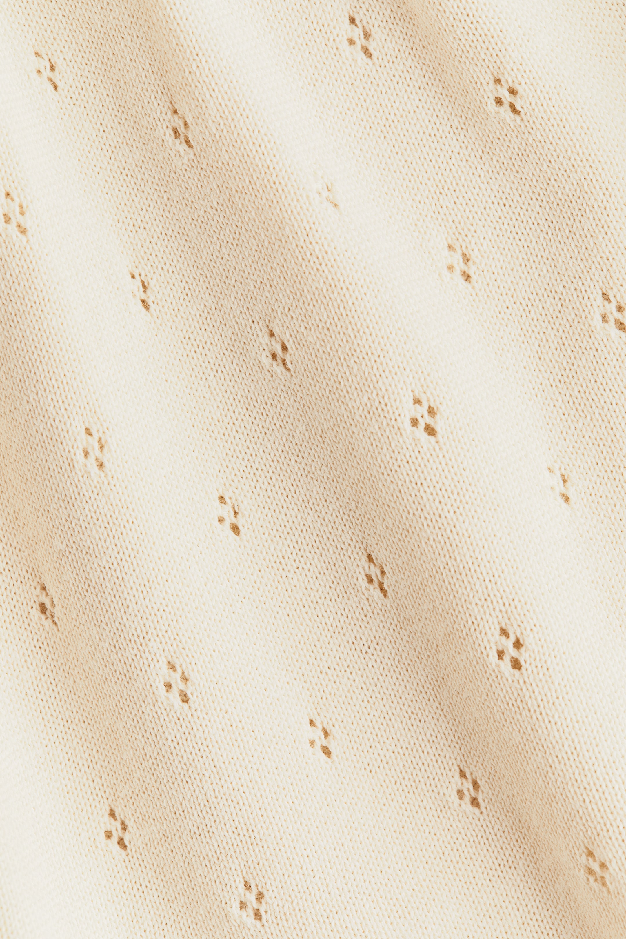 Visualizza immagine più grande: Abito in maglia traforata con colletto - Beige chiaro - BAMBINO | H&M IT 2