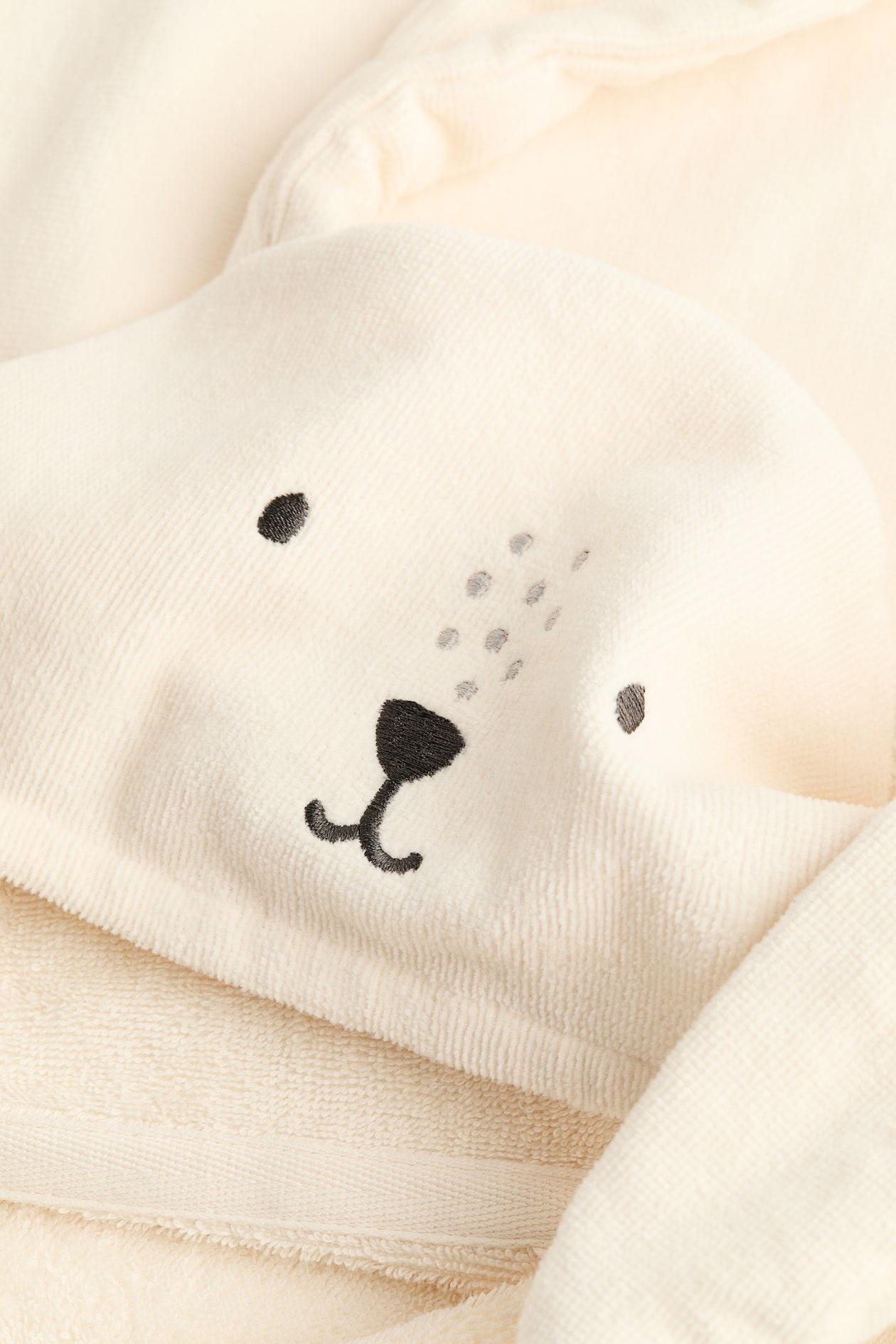Hooded Bath Towel - Natural white/rabbit - Home All | H&M US