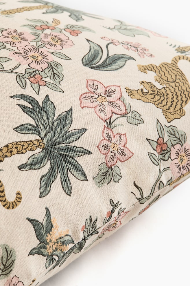 Patterned cushion cover - Light beige/Patterned/Light beige/Floral/White/Floral/Light beige/Oranges/Light beige/Lemons - 4