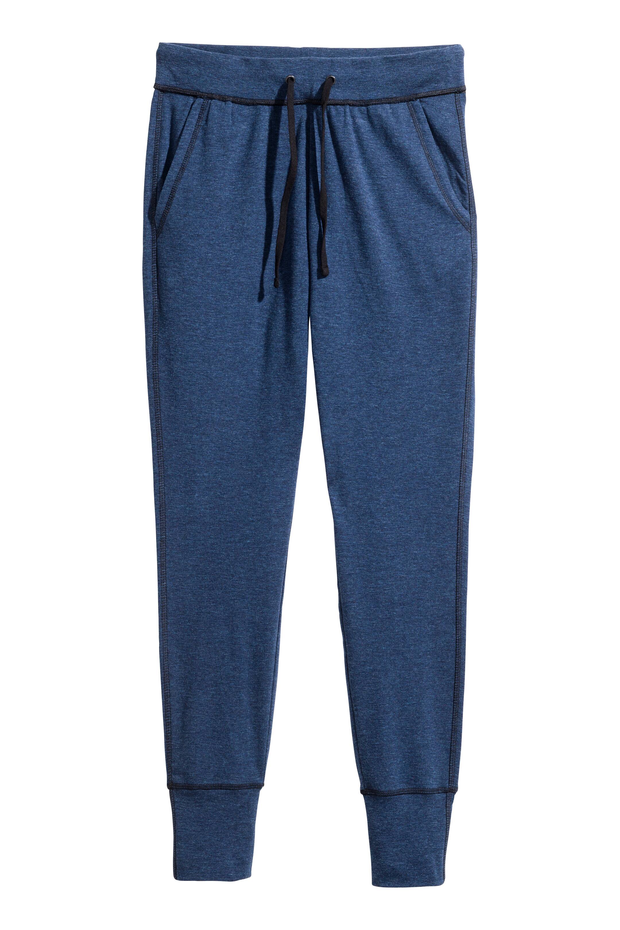 View larger image: Jersey joggers - Dark blue marl - Ladies | H&M GB 1