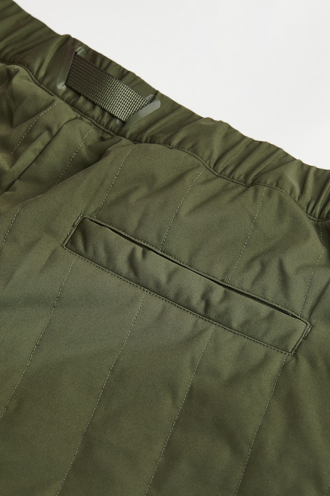Padded outdoor trousers - Dark khaki green - 5